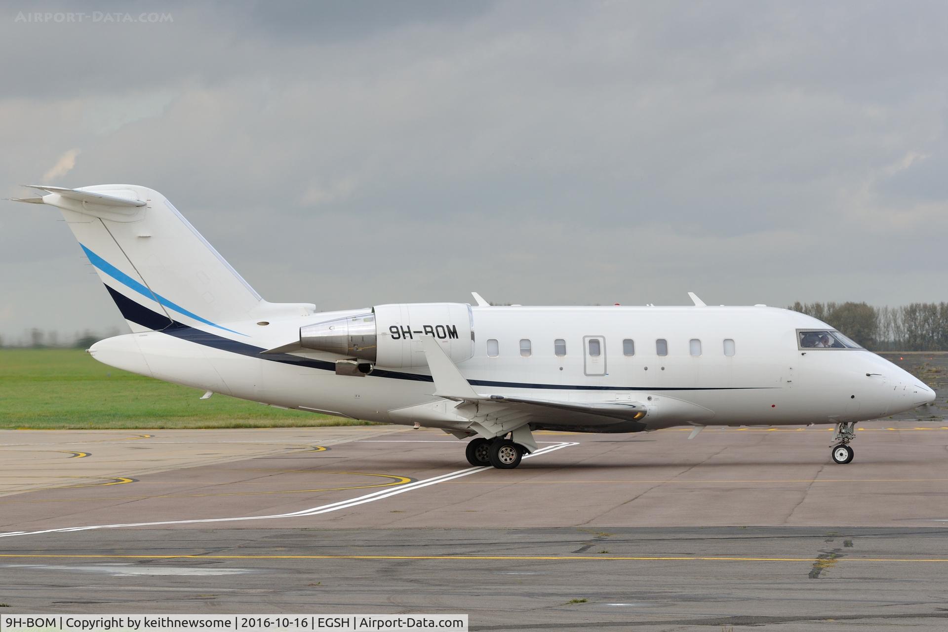 9H-BOM, 2009 Bombardier Challenger 605 (CL-600-2B16) C/N 5785, Return Visitor.