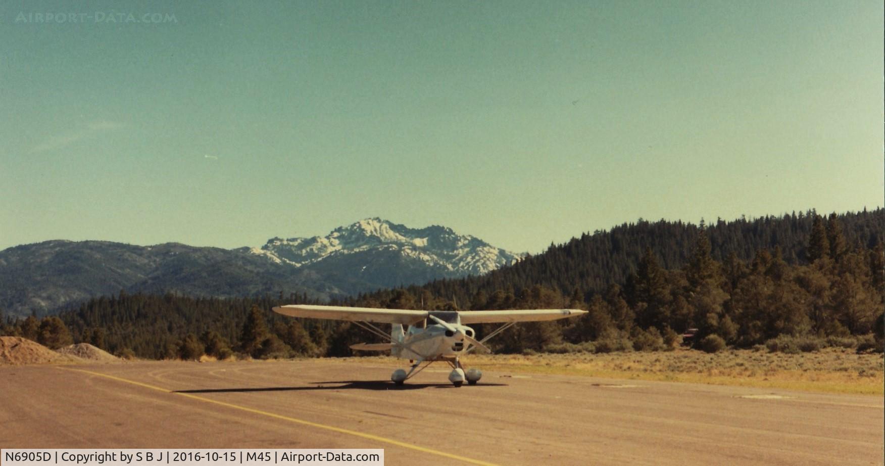 N6905D, 1957 Piper PA-22-150 Tri-Pacer C/N 22-4832, 05D at beautiful Alpine Co. airport with a view to the south.
