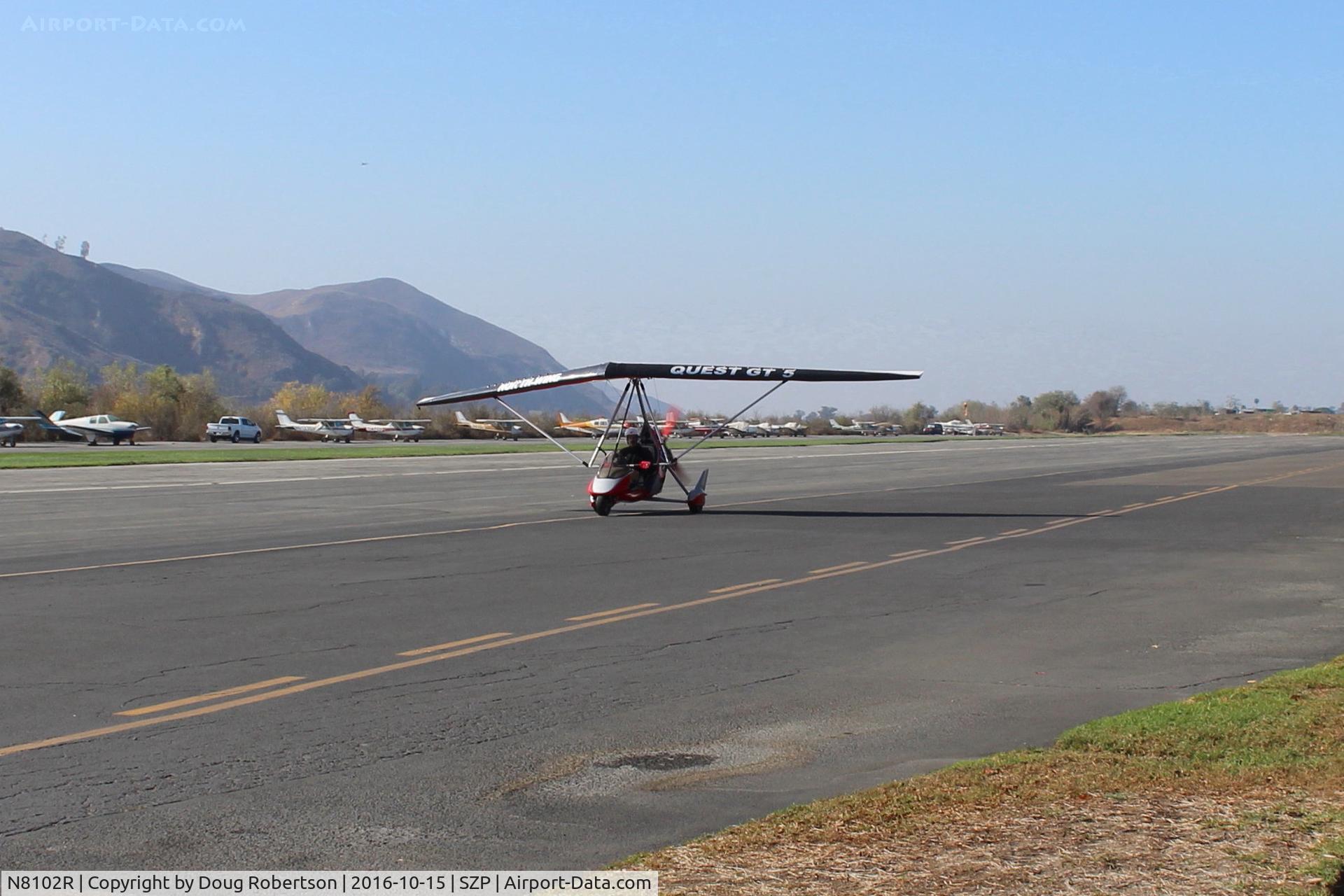 N8102R, 2005 Air Creation Tanarg C/N T05052, 2005 Air Creation USA TANARG, Rotax 912 pusher, ignore wing marking, taxi back after landing Rwy 22