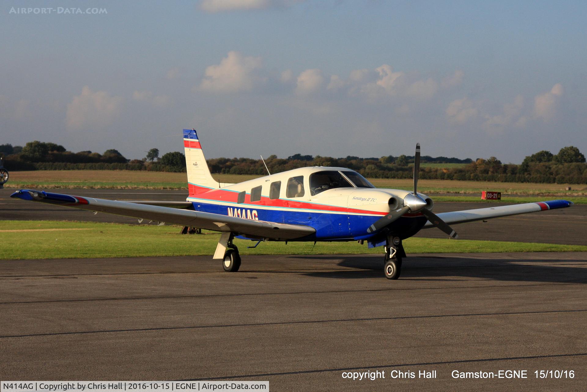 N414AG, 2000 Piper PA-32R-301T Turbo Saratoga C/N 3257184, at Gamston