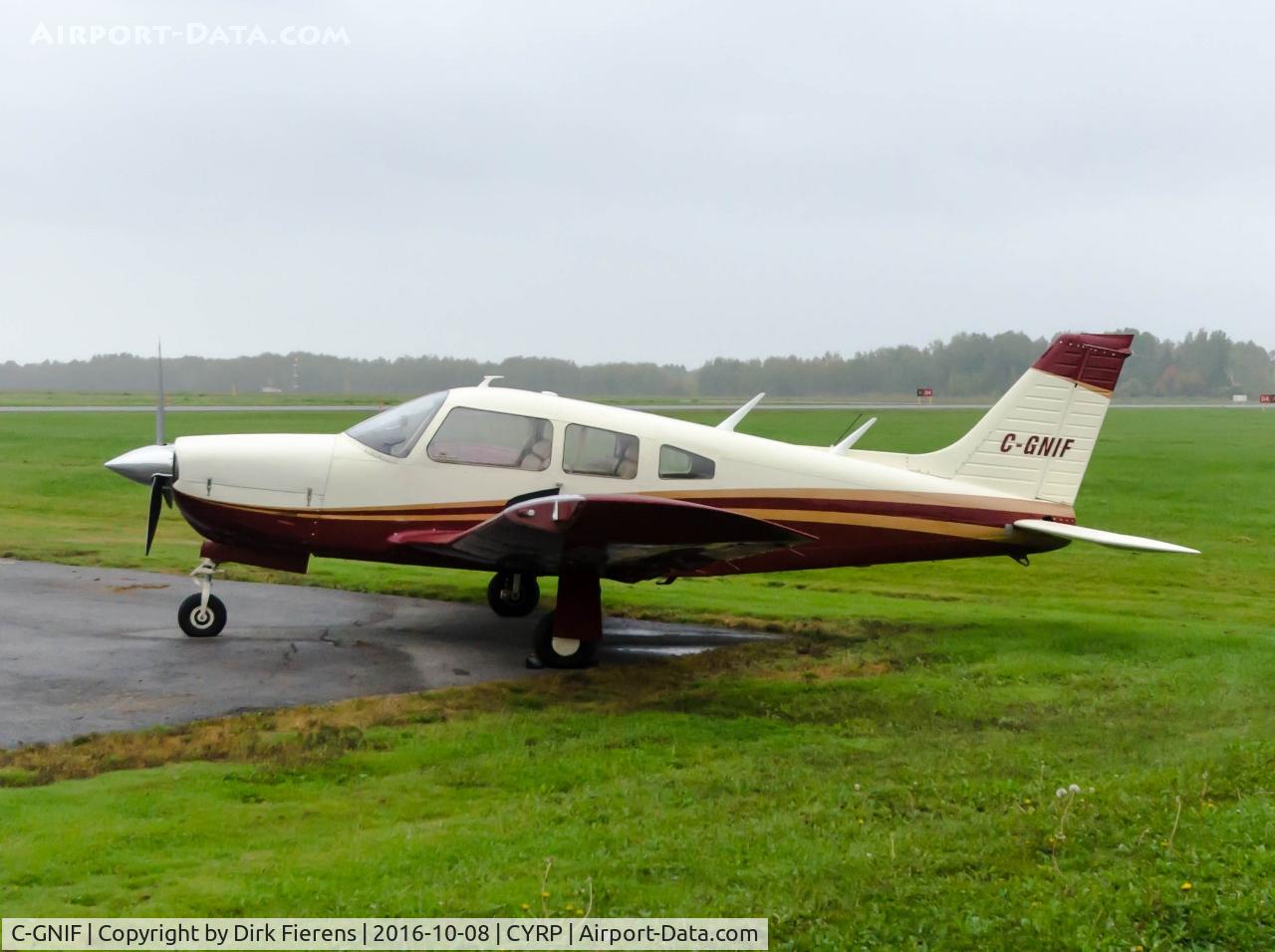 C-GNIF, 1975 Piper PA-28R-200 Cherokee Arrow C/N 28R-7535133, Park at the Carp Airport.