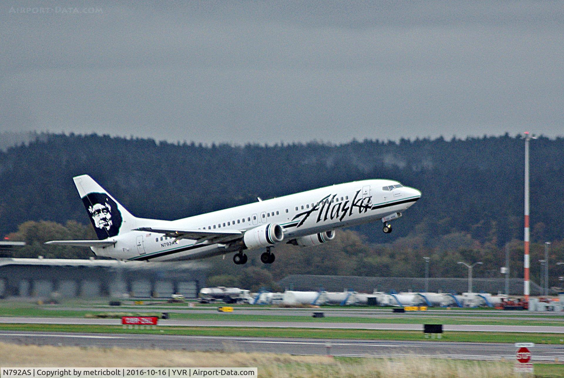N792AS, 1997 Boeing 737-490 C/N 28887, AS702 to Seattle