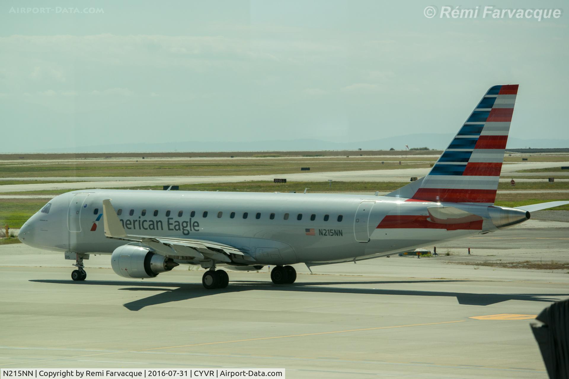 N215NN, 2015 Embraer 175LR (ERJ-170-200LR) C/N 17000511, Taxiing to south runway for takeoff.