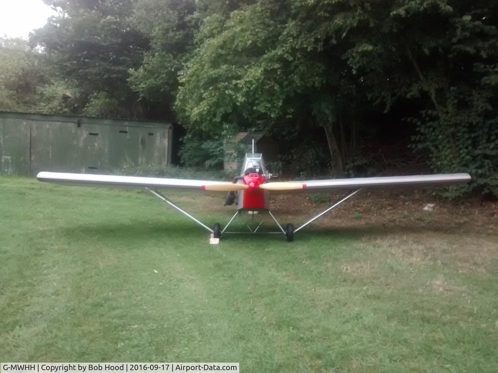 G-MWHH, 1994 Team Mini-Max C/N PFA 186-11814, Taken just after I'd reassembled it when I took possession of the aircraft in September 2016