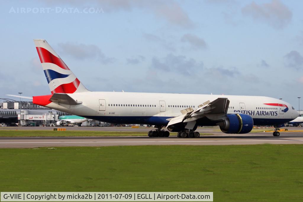 G-VIIE, 1997 Boeing 777-236 C/N 27487, Landing