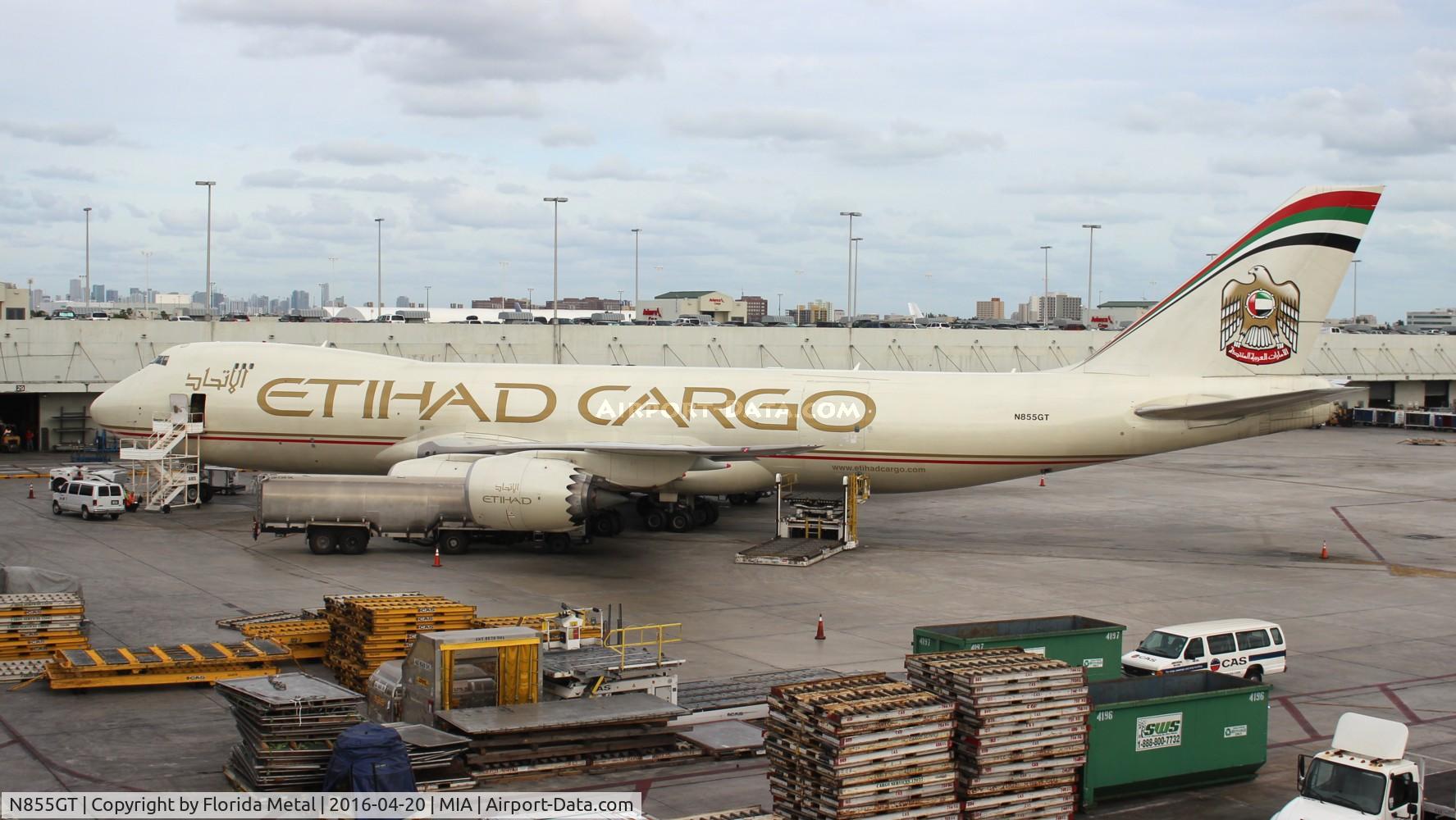 N855GT, 2013 Boeing 747-87UF C/N 37567, Etihad Cargo