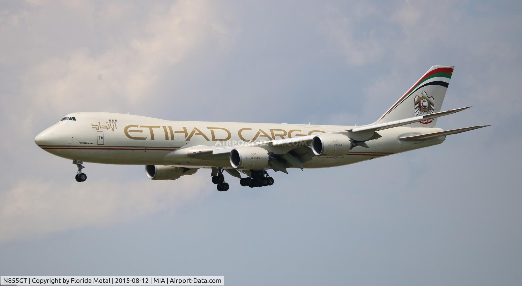 N855GT, 2013 Boeing 747-87UF C/N 37567, Etihad Cargo