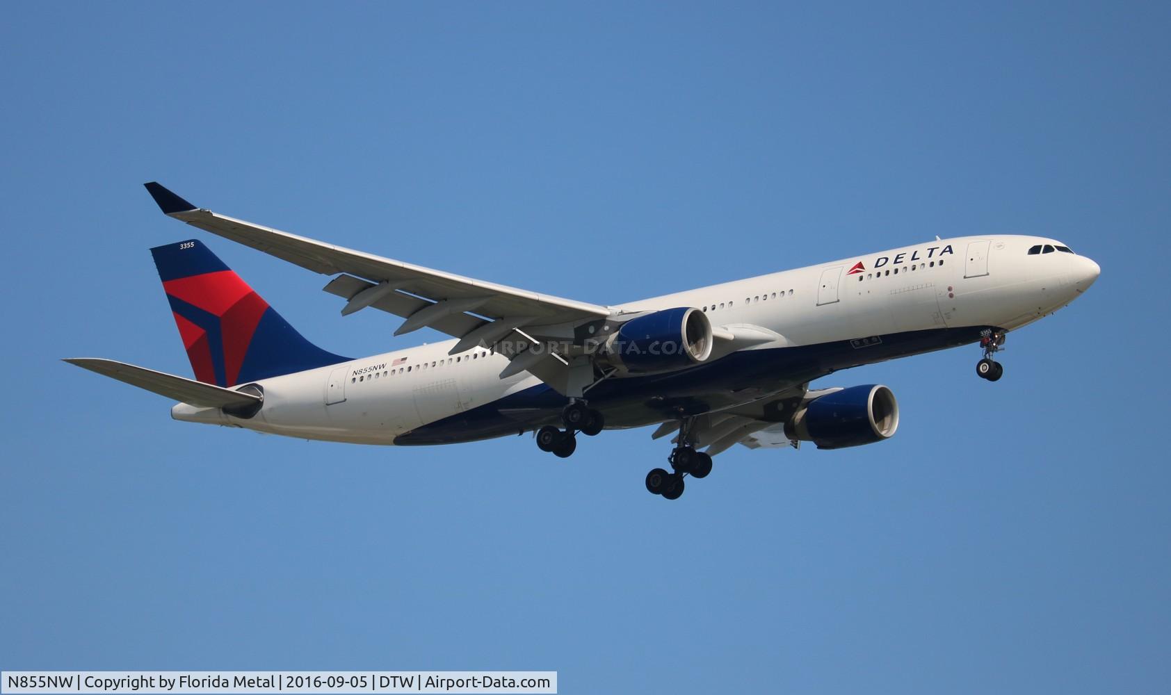 N855NW, 2004 Airbus A330-223 C/N 0621, Delta