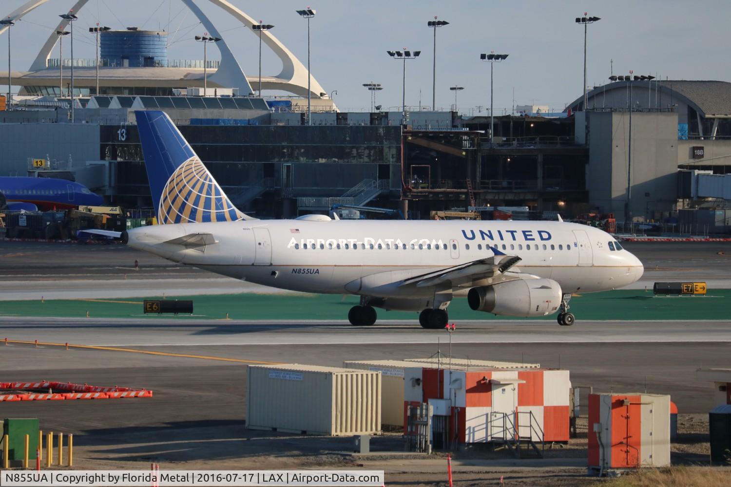 N855UA, 2002 Airbus A319-131 C/N 1737, United