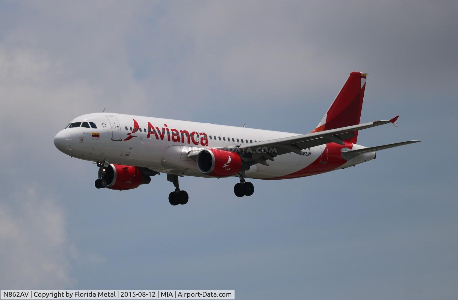 N862AV, 2011 Airbus A320-214 C/N 4862, Avianca