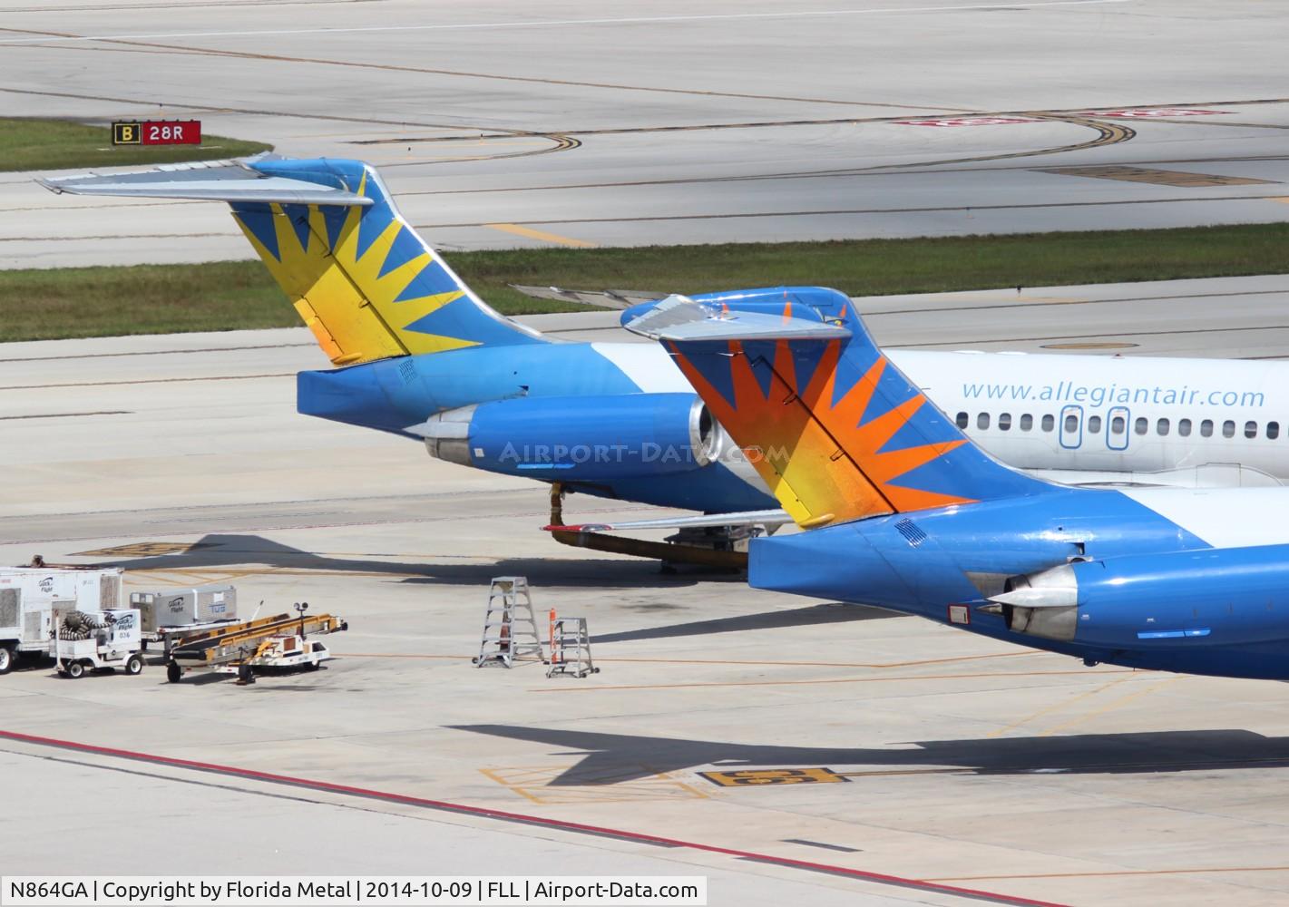 N864GA, 1989 McDonnell Douglas MD-83 (DC-9-83) C/N 49912, Allegiant