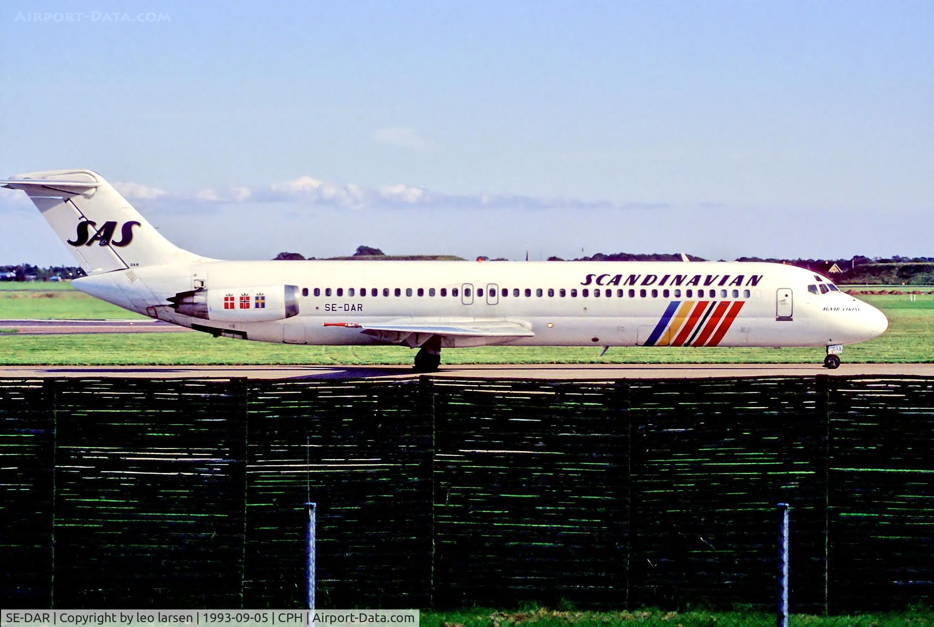 SE-DAR, 1973 Douglas DC-9-41 C/N 47596, Copenhagen 5.9.93