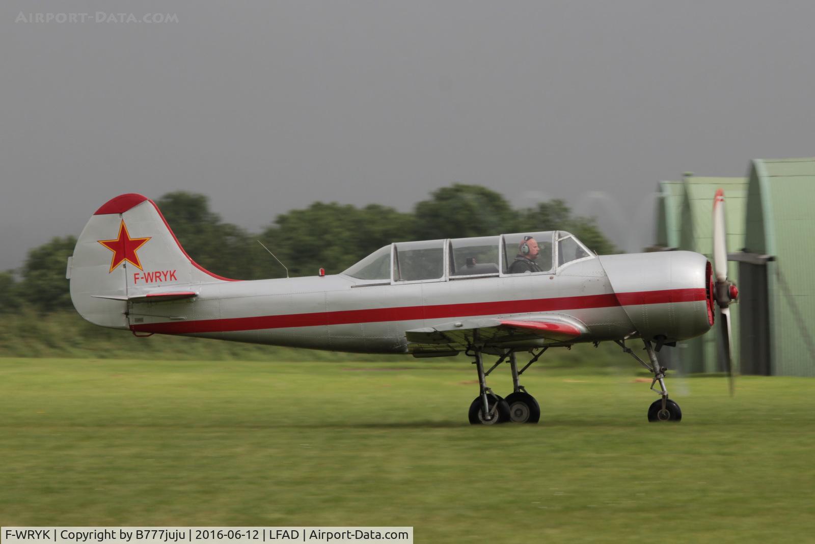 F-WRYK, Yakovlev Yak-52 C/N 8910215, at Compiègne
