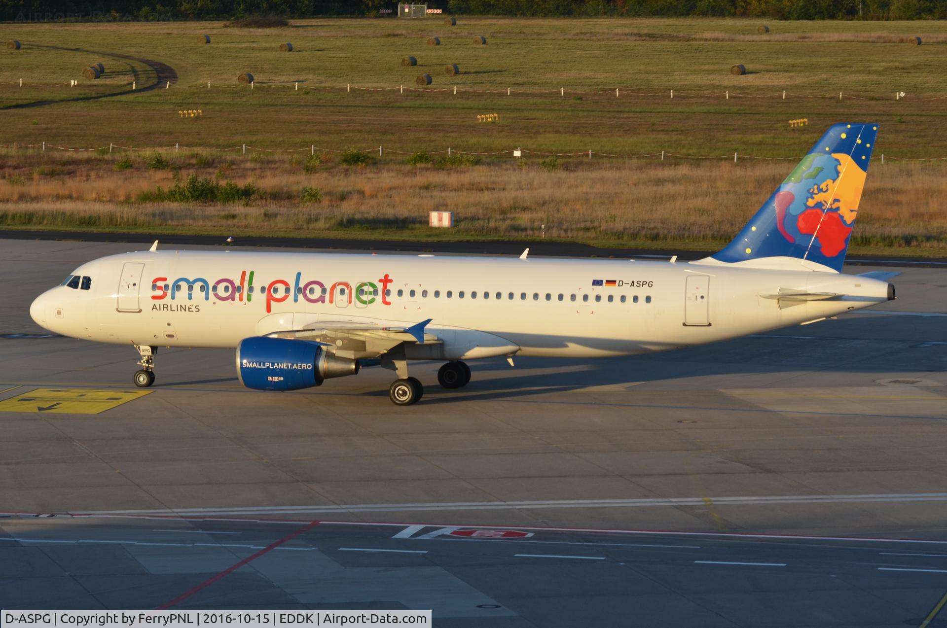 D-ASPG, 2005 Airbus A320-214 C/N 2529, Small Planet A320 arrived in CGN.