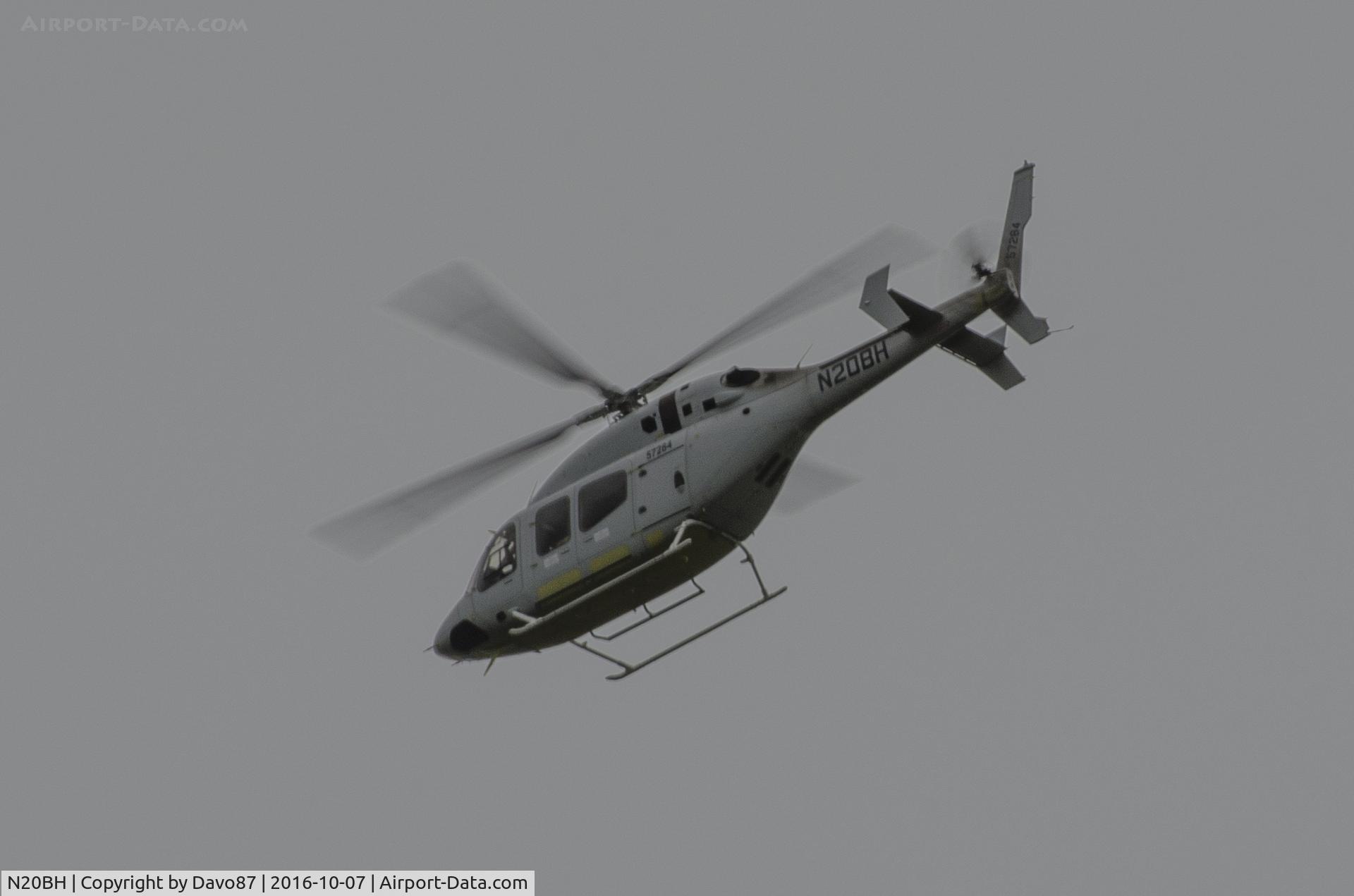 N20BH, 2015 Bell 429 GlobalRanger C/N 57284, Model 429 Bell Helicopter flying over Bristol Motor Speedway.