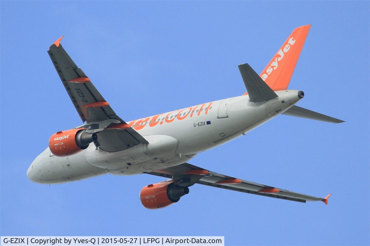 G-EZIX, 2005 Airbus A319-111 C/N 2605, Airbus A319-111, Take off rwy 27L, Roissy Charles De Gaulle airport (LFPG-CDG)