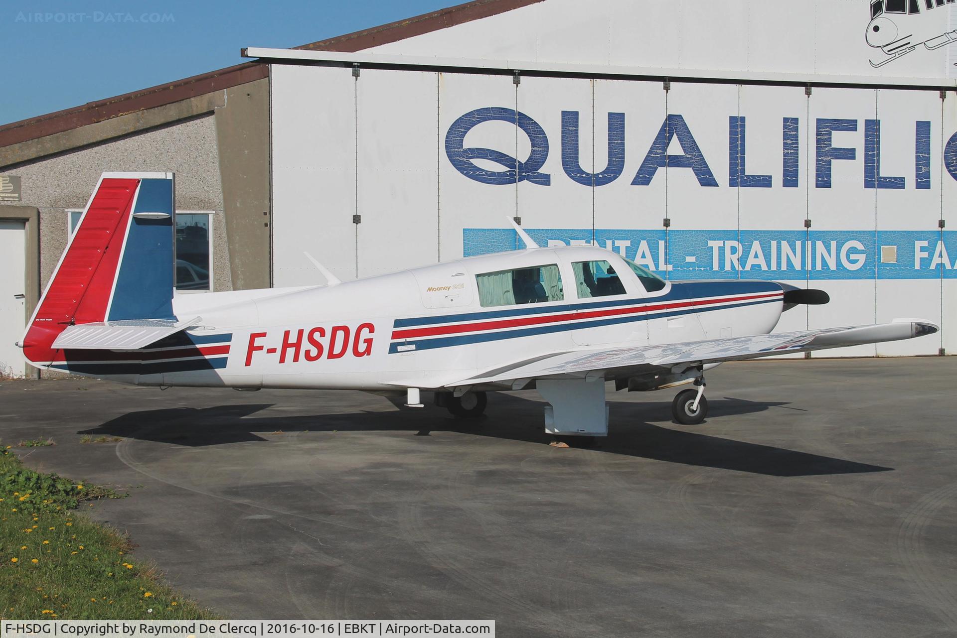 F-HSDG, Mooney M20K C/N 25-0817, At Wevelgem Airport.