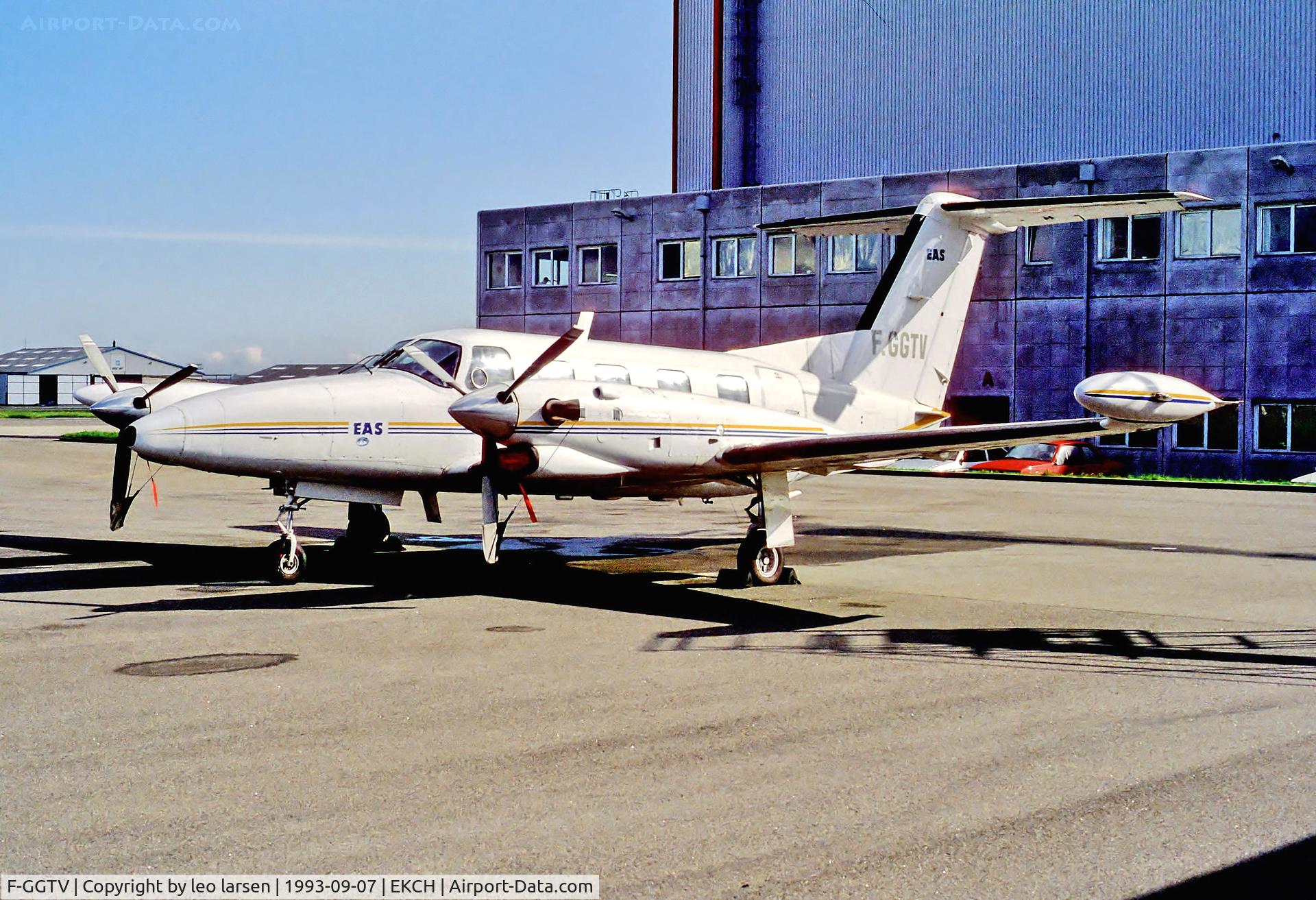 F-GGTV, 1980 Piper PA-42-720 Cheyenne III C/N 42-7800002, Copenhagen 7.9.93