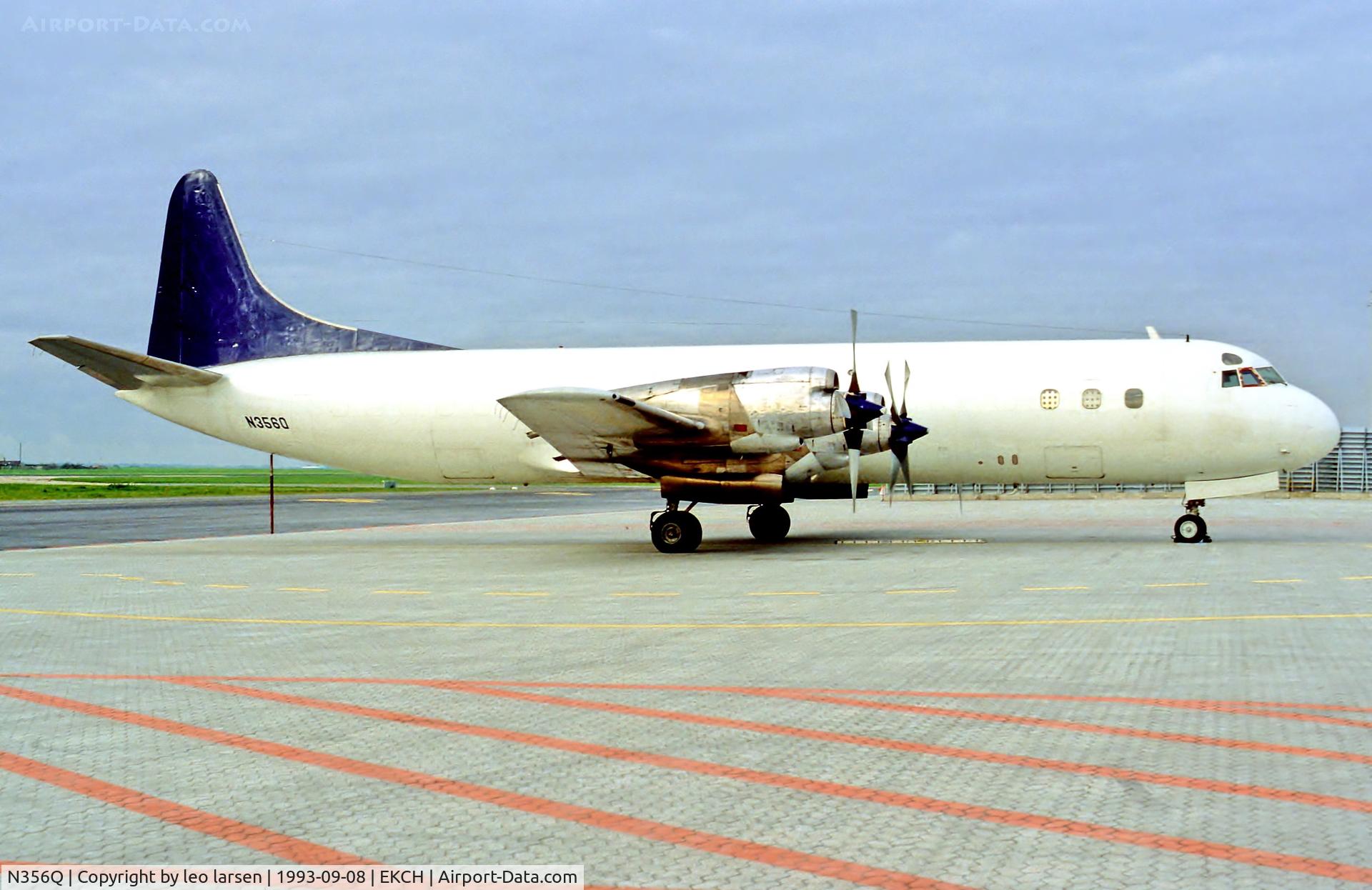 N356Q, 1959 Lockheed L-188A(F) Electra C/N 1039, Copenhagen 8.9.93