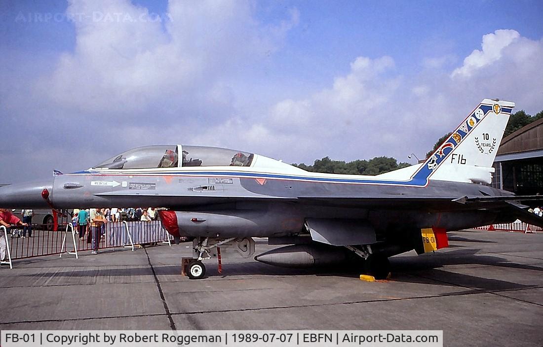 FB-01, 1978 SABCA F-16BM Fighting Falcon C/N 6J-1, F-16B.SPECIAL COLORS  10 YEARS OCU F16.