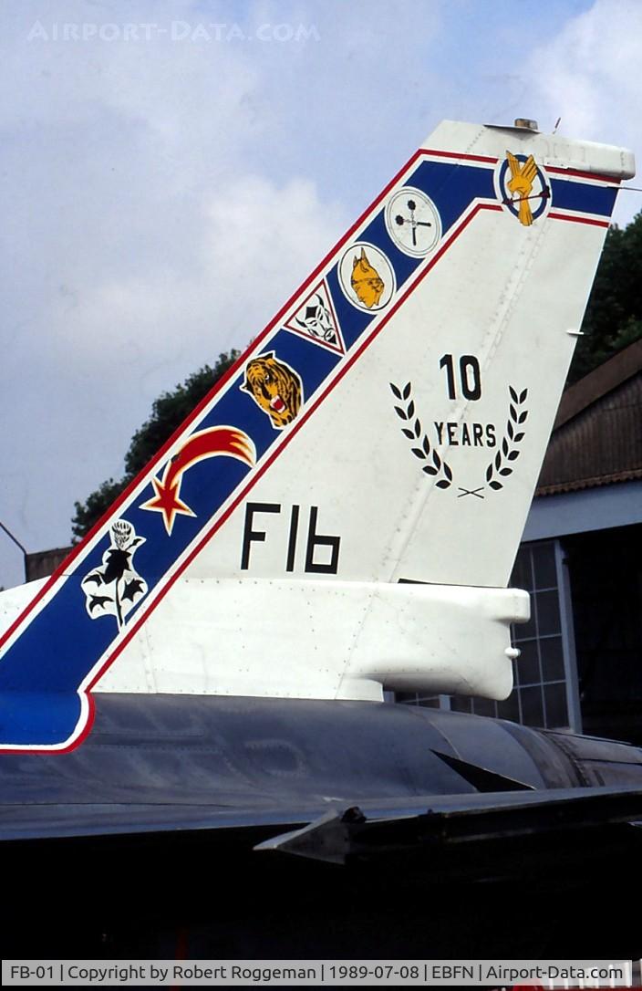 FB-01, 1978 SABCA F-16BM Fighting Falcon C/N 6J-1, F-16B.SPECIAL COLORS  10 YEARS OCU F16.