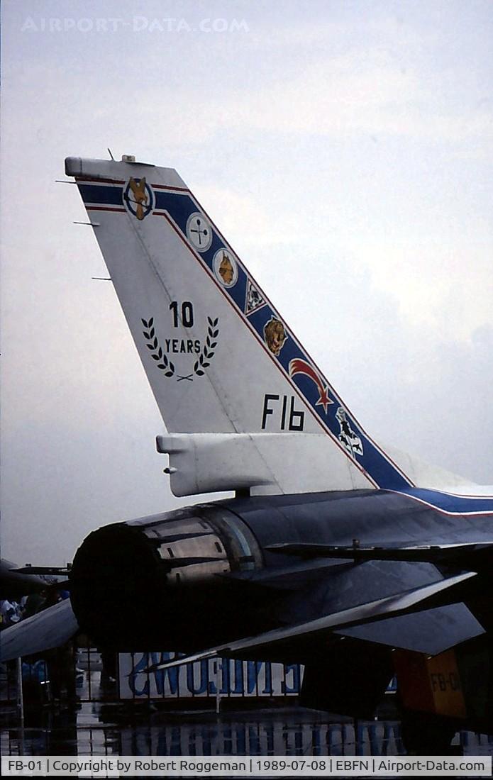 FB-01, 1978 SABCA F-16BM Fighting Falcon C/N 6J-1, F-16B.SPECIAL COLORS  10 YEARS OCU F16.