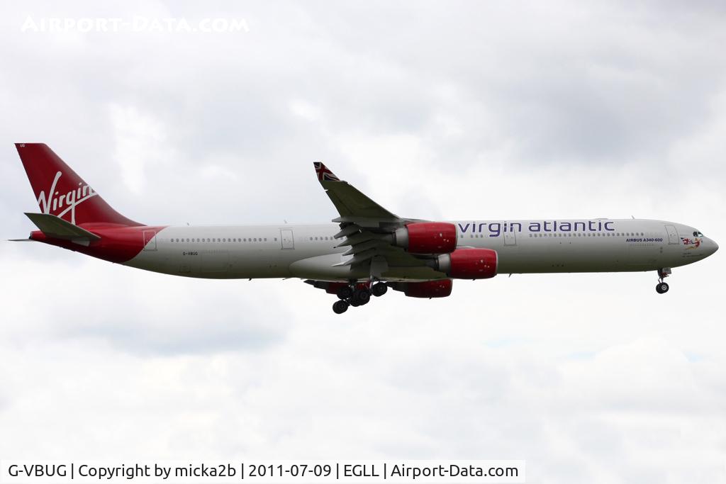 G-VBUG, 2007 Airbus A340-642 C/N 804, Landing