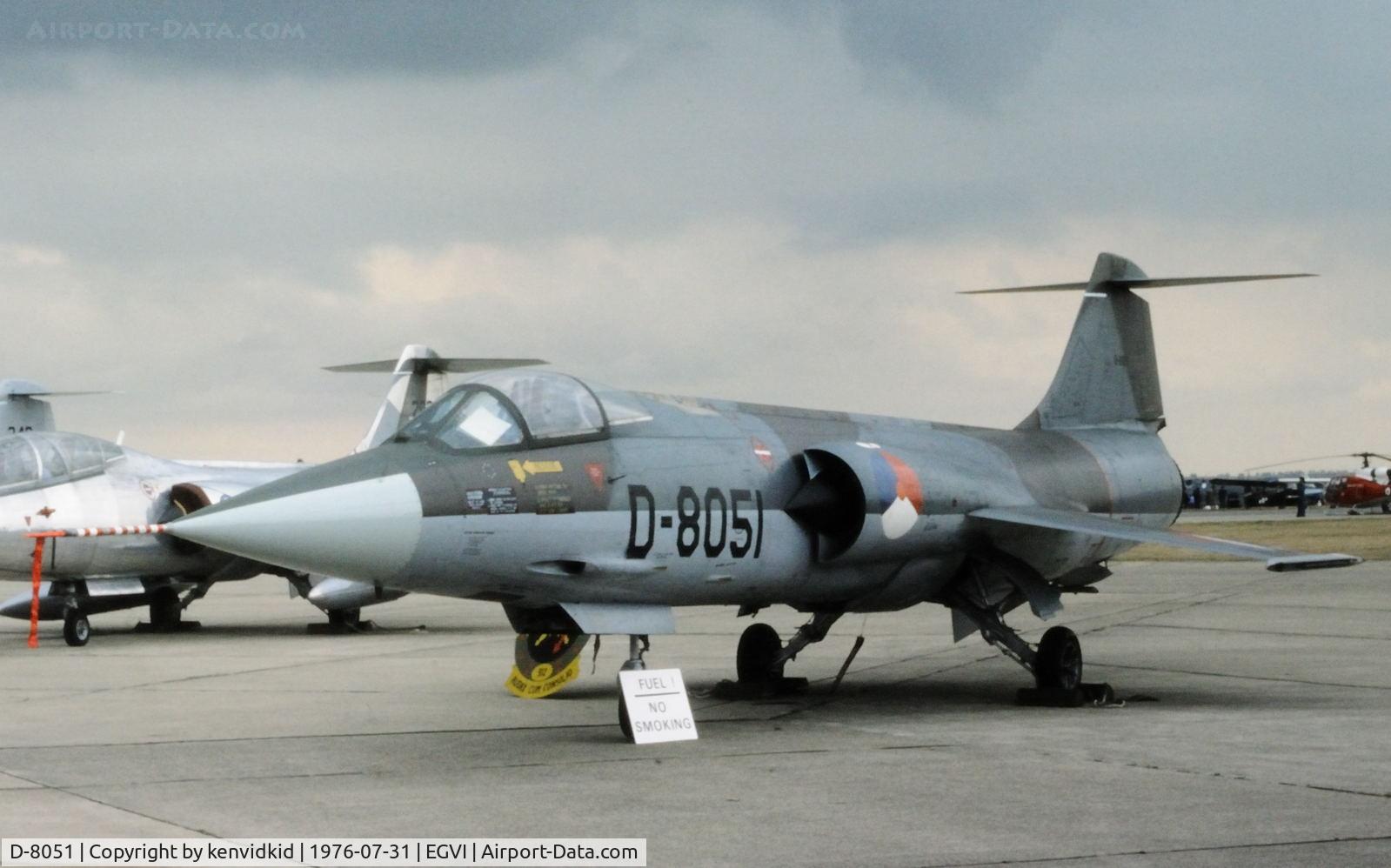 D-8051, Lockheed F-104G Starfighter C/N 683-8051, At the 1976 International Air Tattoo Greenham Common, copied from slide.