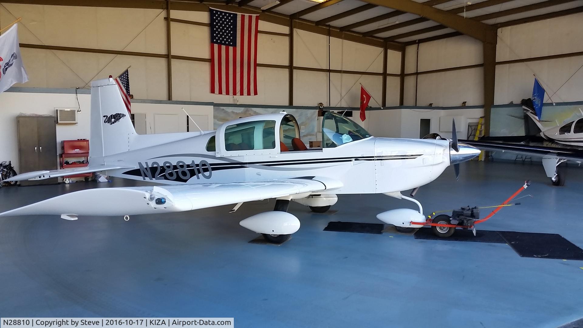 N28810, 1978 Grumman American AA-5B Tiger C/N AA5B0834, Charlie Brown Colors are Gone