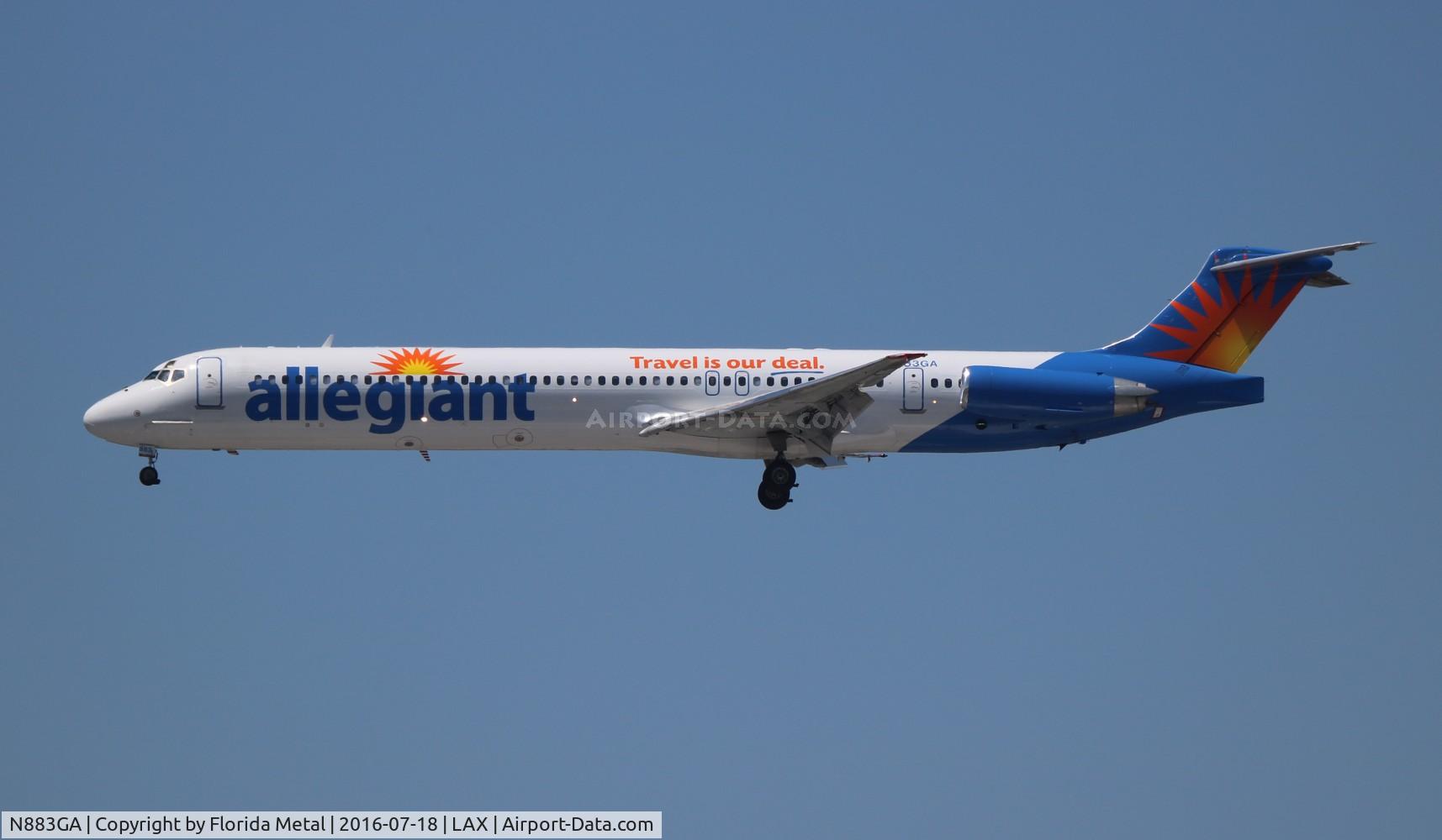 N883GA, 1987 McDonnell Douglas MD-83 (DC-9-83) C/N 49710, Allegiant