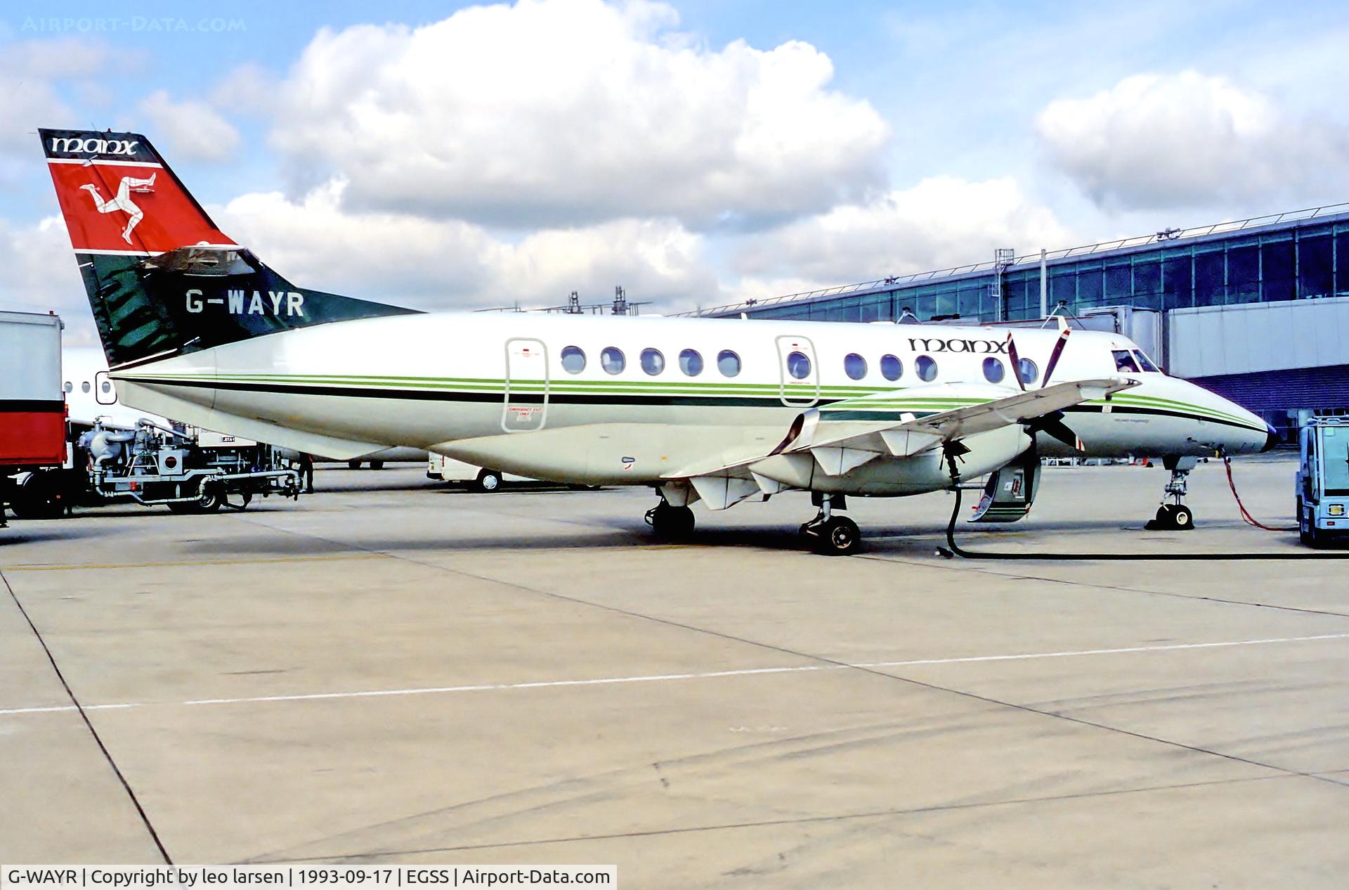 G-WAYR, 1993 British Aerospace Jetstream 41 C/N 41010, Stanstedt 17.9.93
