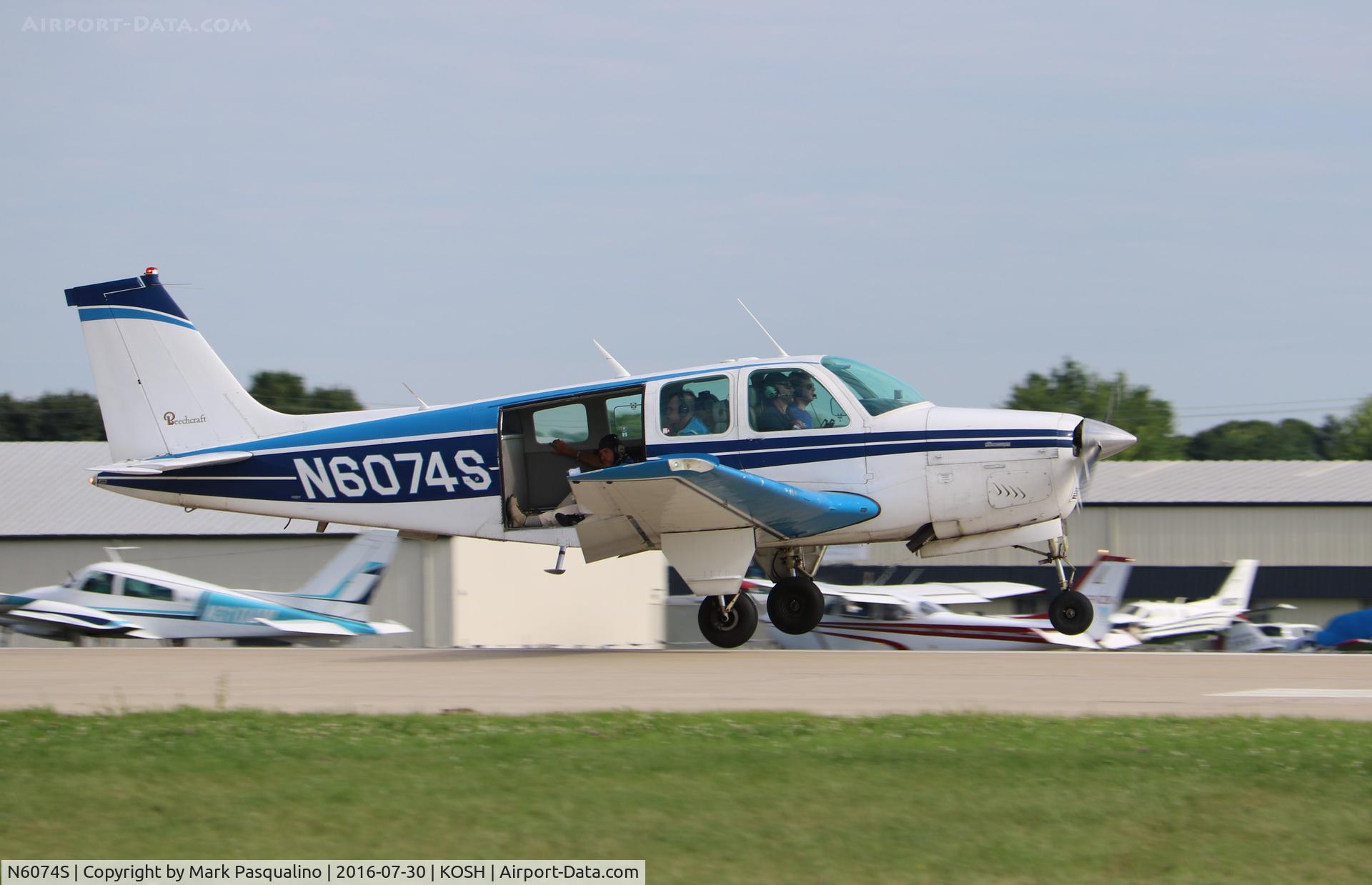 N6074S, 1975 Beech A36 Bonanza 36 C/N E-778, Beech A36