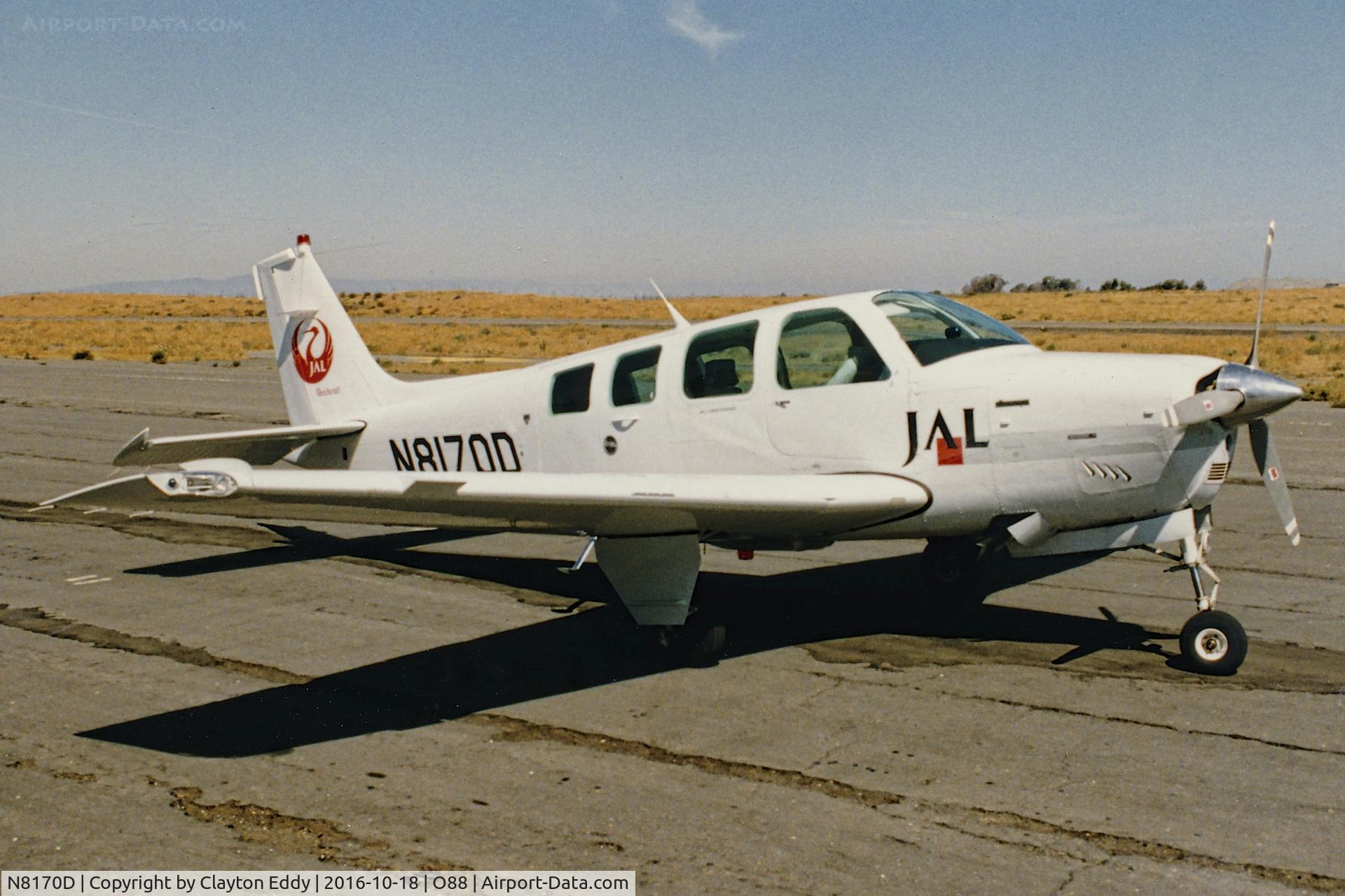 N8170D, Beech A36 Bonanza 36 C/N E-2600, N8170D at the old Rio Vista Airport in California.