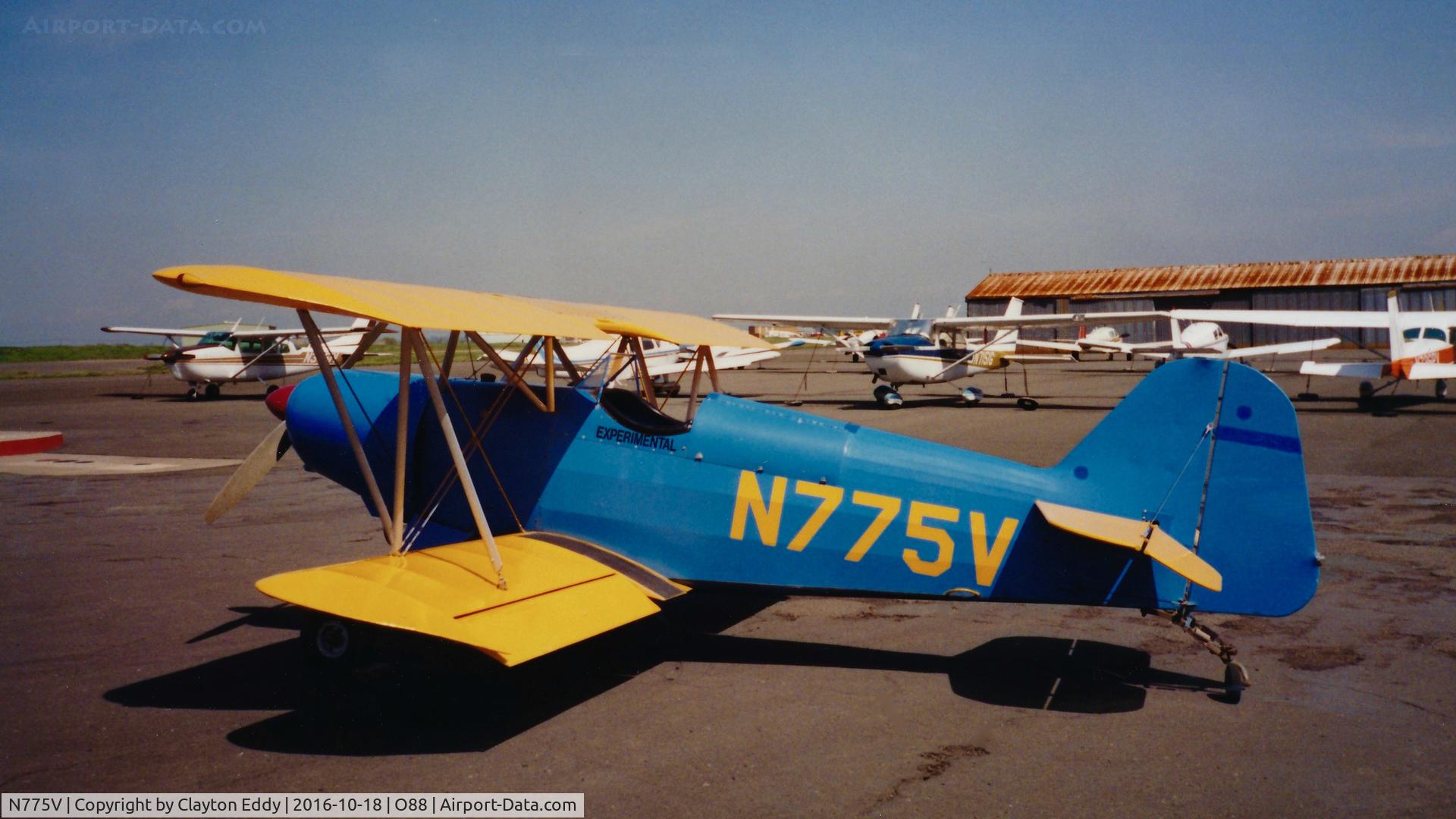 N775V, 1975 Smith Miniplane C/N 1EPK, Kropf at the old Rio Vista Airport in California.
