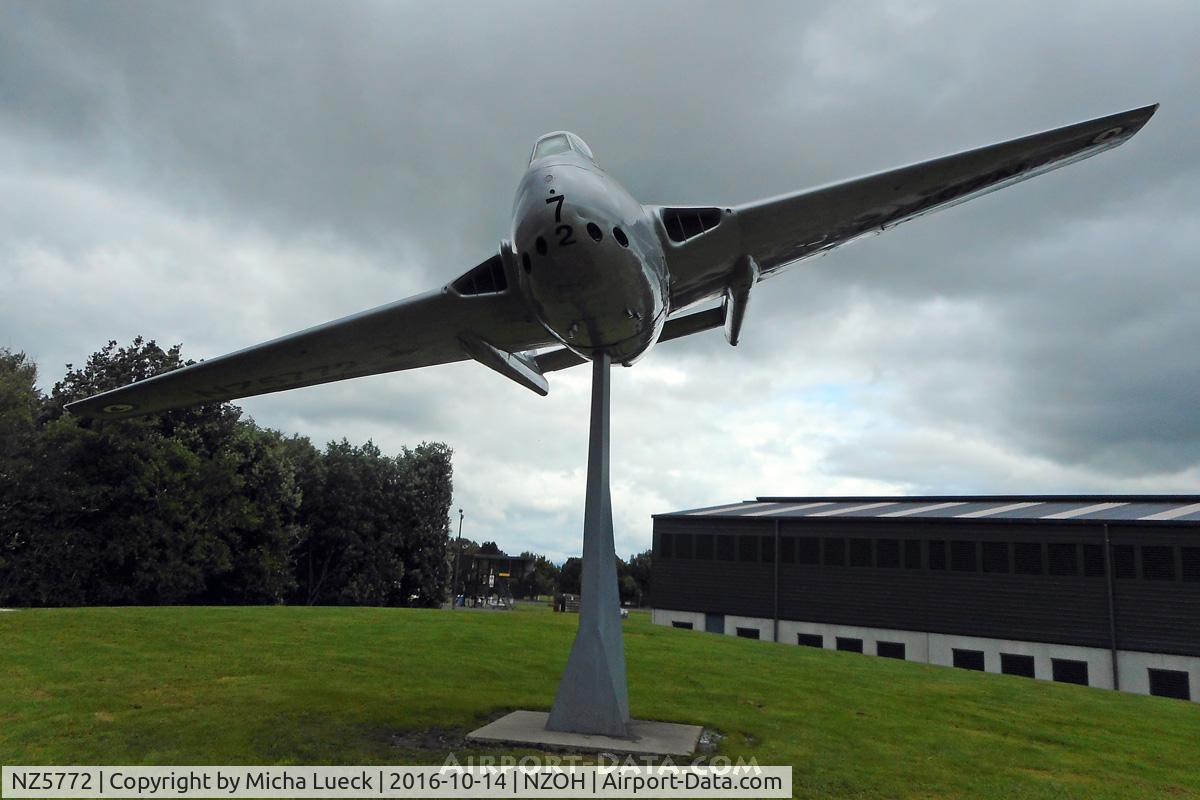 NZ5772, De Havilland DH-100 Vampire FB.5 C/N Not found NZ5772, Now the gate keeper at Ohakea air base