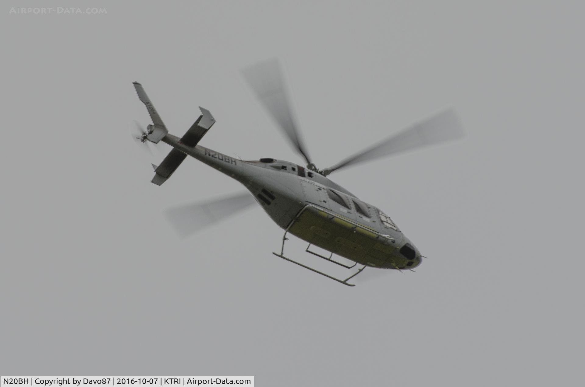 N20BH, 2015 Bell 429 GlobalRanger C/N 57284, Flying past Bristol Motor Speedway on its way to Piney Flats, TN.