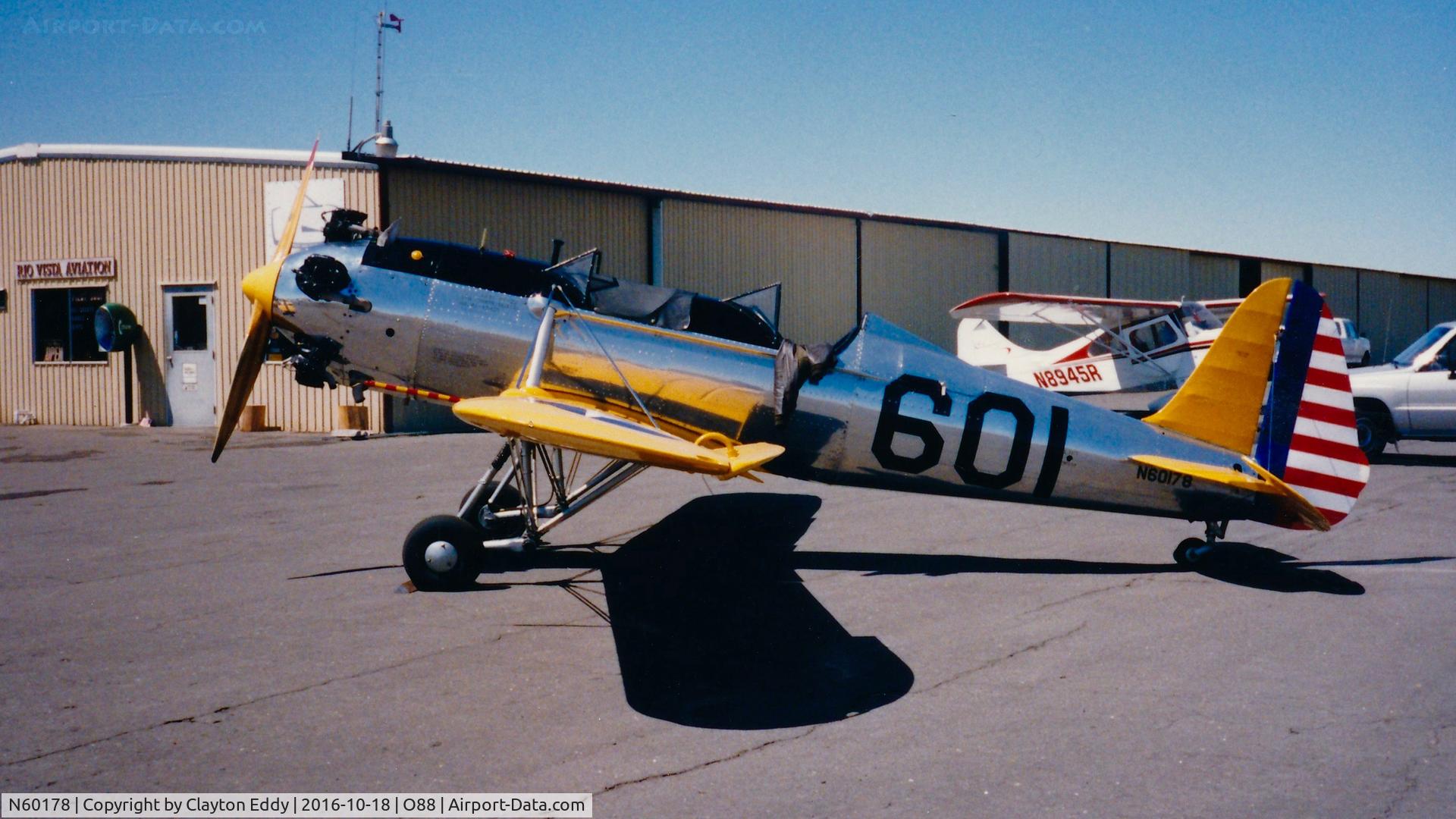 N60178, 1942 Ryan Aeronautical ST3KR C/N 2184, Ryan at the old Rio Vista Airport in California.