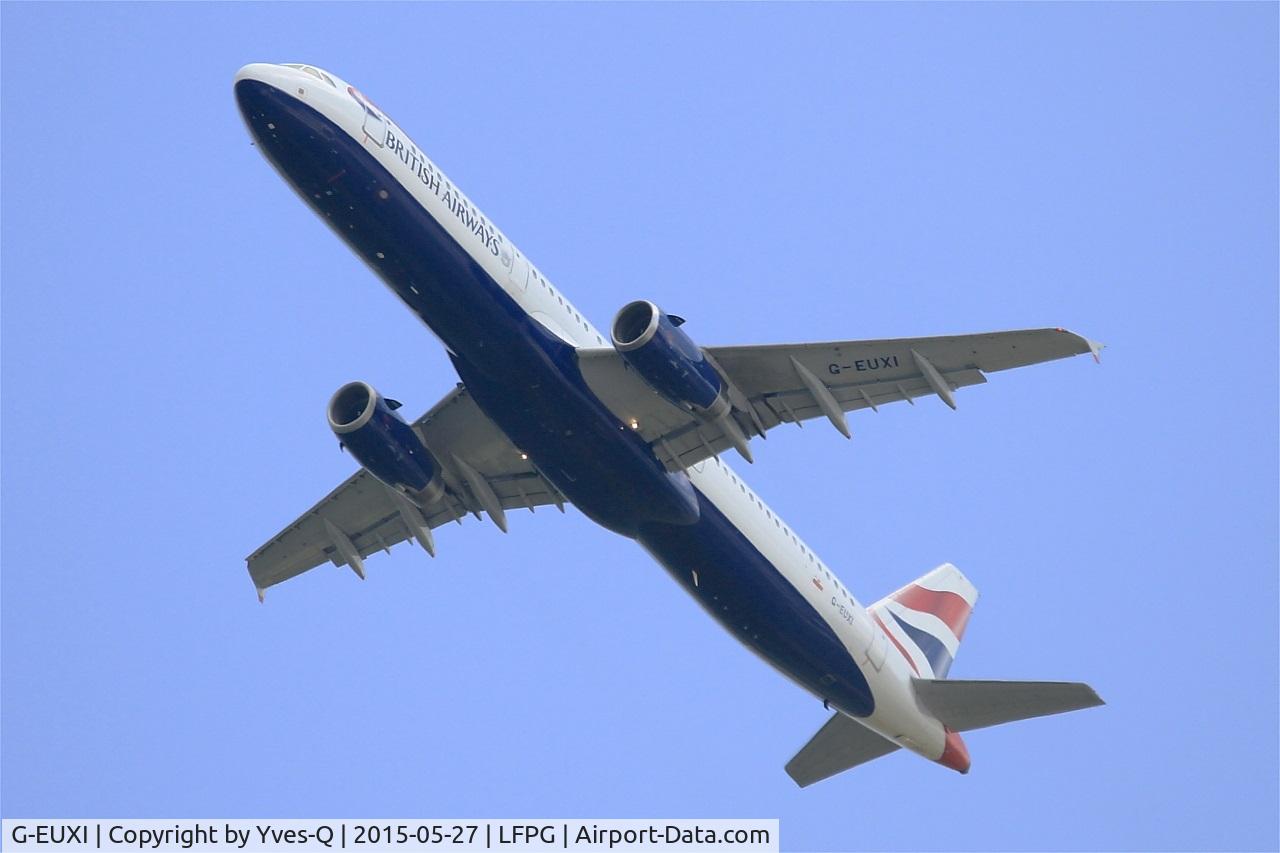 G-EUXI, 2005 Airbus A321-231 C/N 2536, Airbus A321-231, Take off Rwy 27L, Roissy Charles De Gaulle Airport (LFPG-CDG)