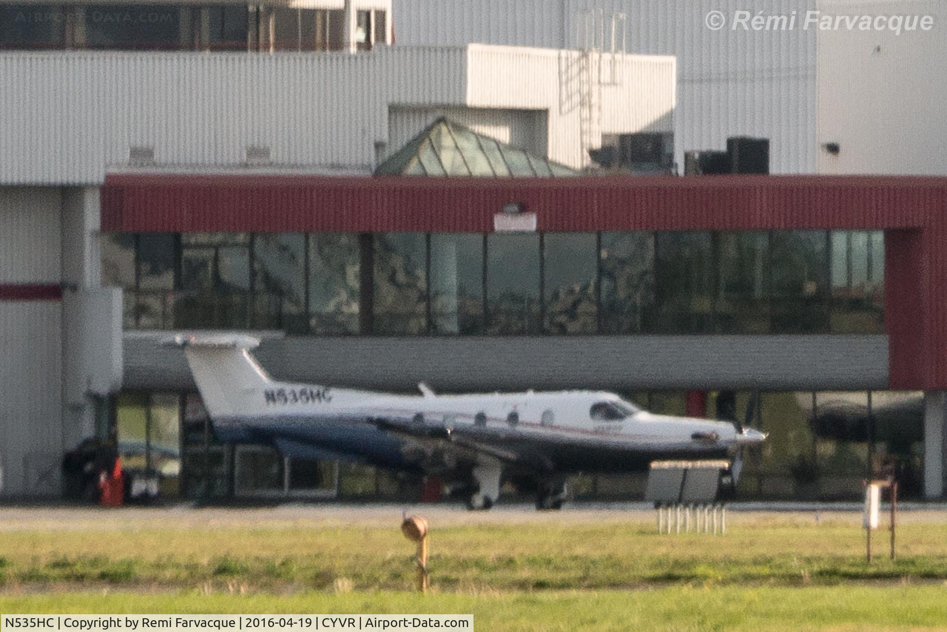 N535HC, 2011 Pilatus PC-12-47E C/N 1311, Parked far south side of airport.