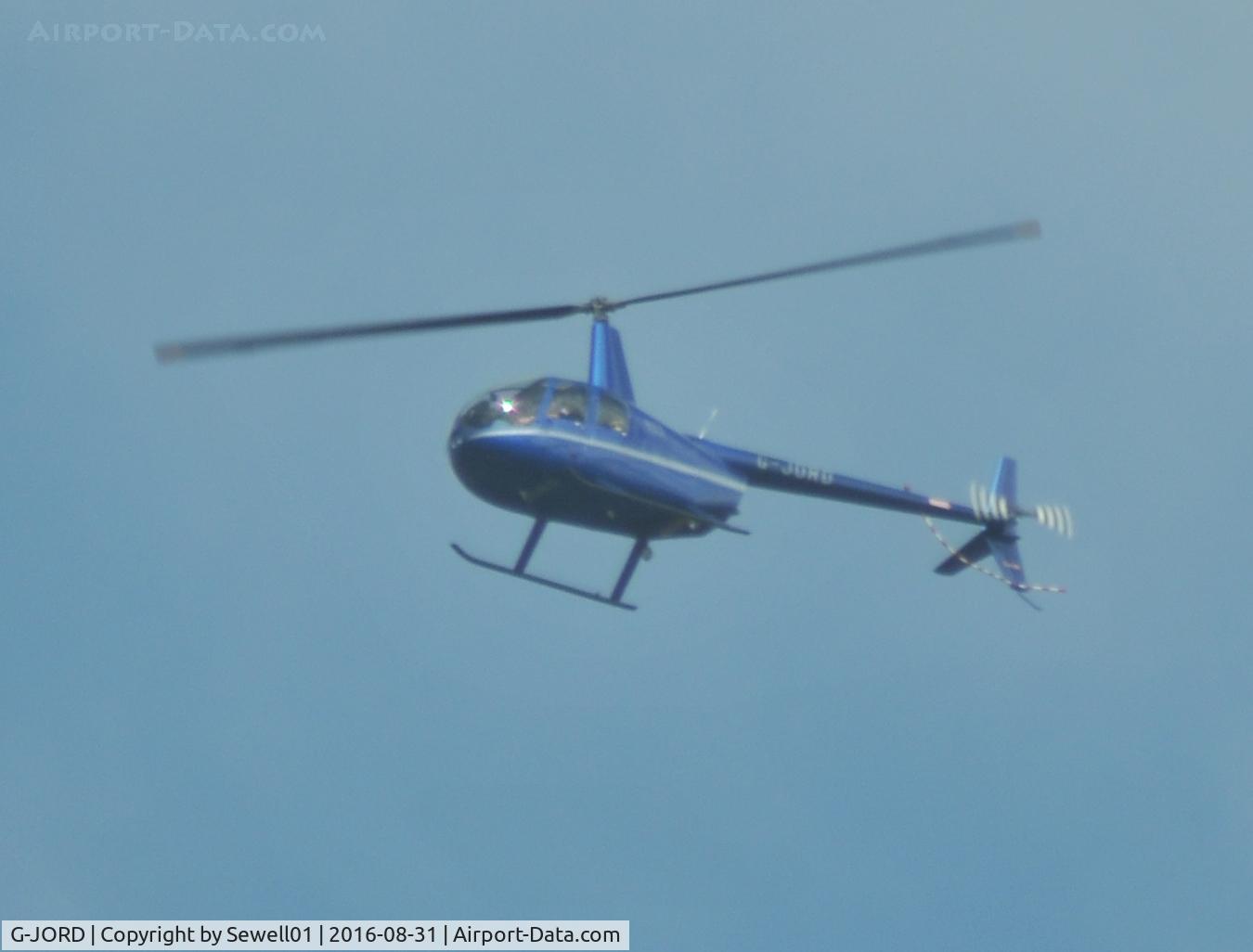 G-JORD, 2007 Robinson R44 II C/N 11725, Overhead