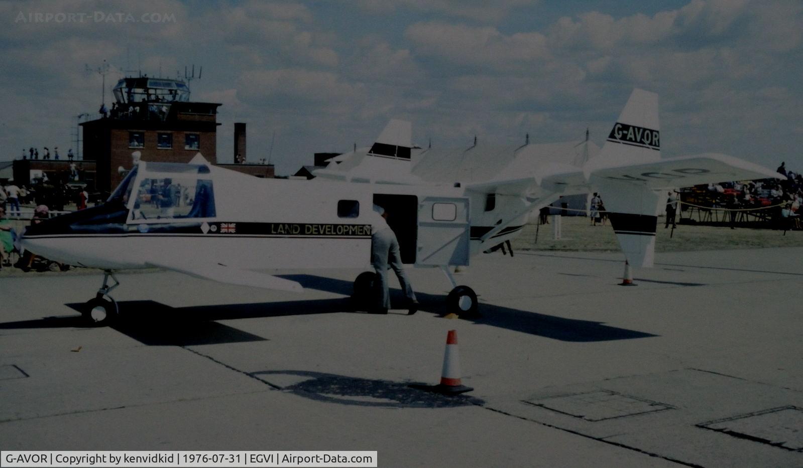 G-AVOR, 1967 Lockspeiser LDA-1 (Land Development Aircraft) C/N PFA 1346, At the 1976 International Air Tattoo Greenham Common, copied from slide.