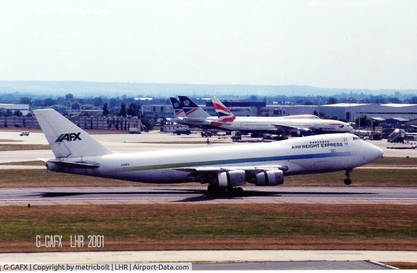 G-GAFX, 1975 Boeing 747-245F C/N 20827, Arrival in LHR