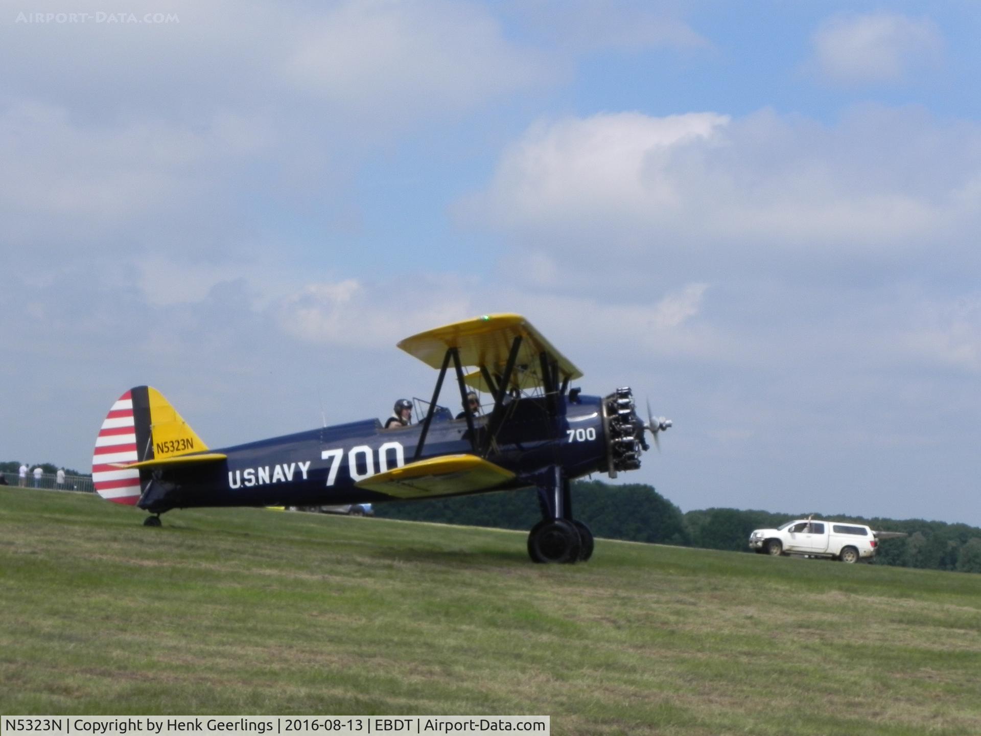 N5323N, Boeing E75 C/N 75-5809, Schaffen Diest . Oldtimer show