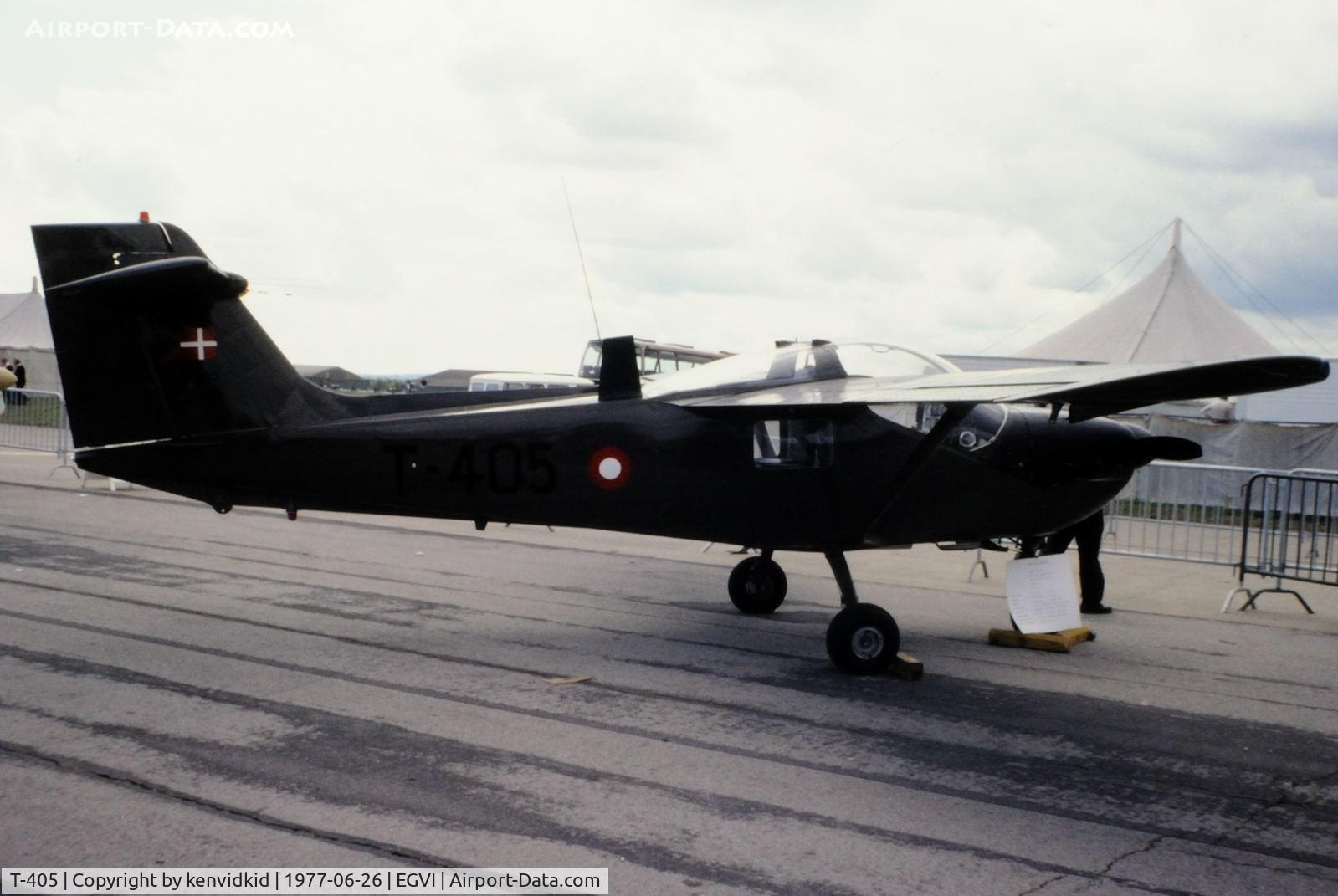 T-405, Saab T-17 Supporter C/N 15-205, At the 1977 International Air Tattoo Greenham Common, copied from slide.