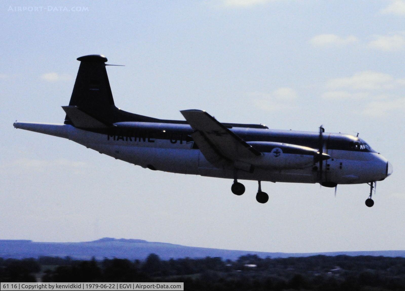 61 16, Breguet 1150 Atlantic C/N 32, At the 1979 International Air Tattoo Greenham Common, copied from slide.
