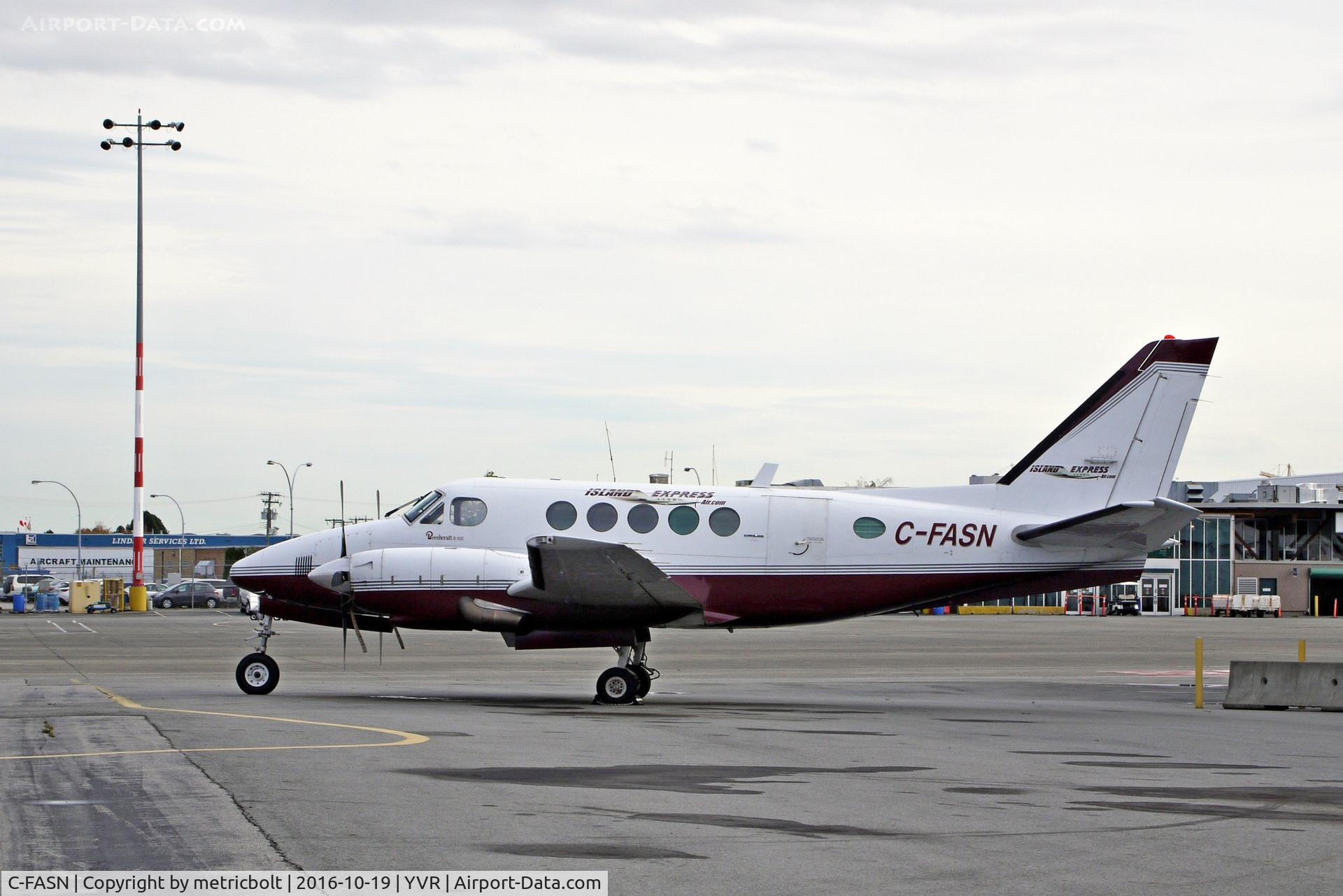 C-FASN, 1976 Beech B100 King Air King Air C/N BE-17, Now with Island Express titles.