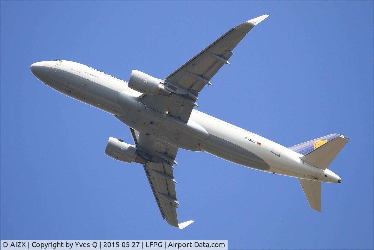 D-AIZX, 2013 Airbus A320-214 C/N 5741, Airbus A320-214, Take off rwy 27L, Roissy Charles De Gaulle airport (LFPG-CDG)