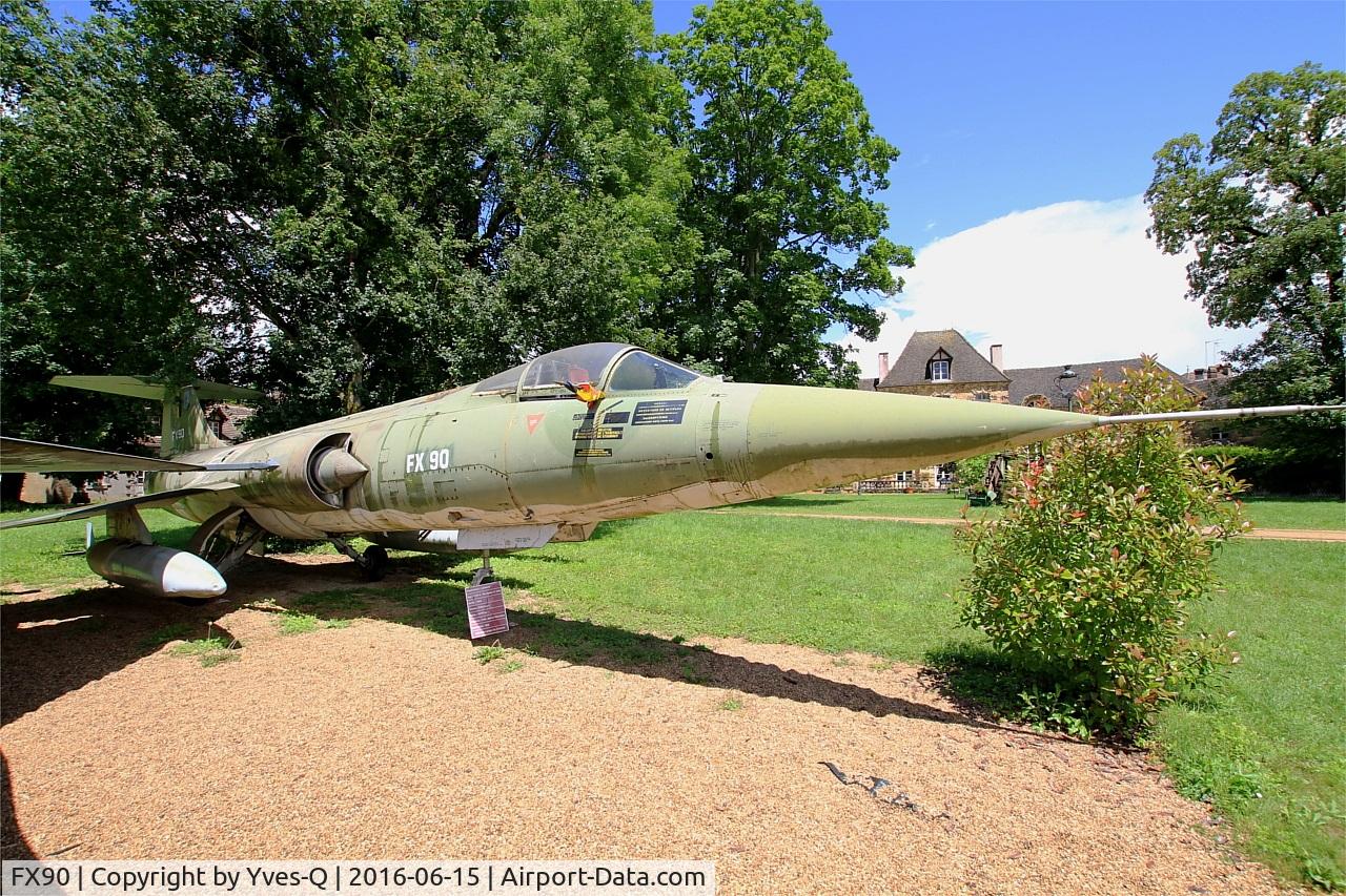 FX90, Lockheed F-104G Starfighter C/N 683-9154, Lockheed F-104G Starfighter, Preserved at Savigny-Les Beaune Museum