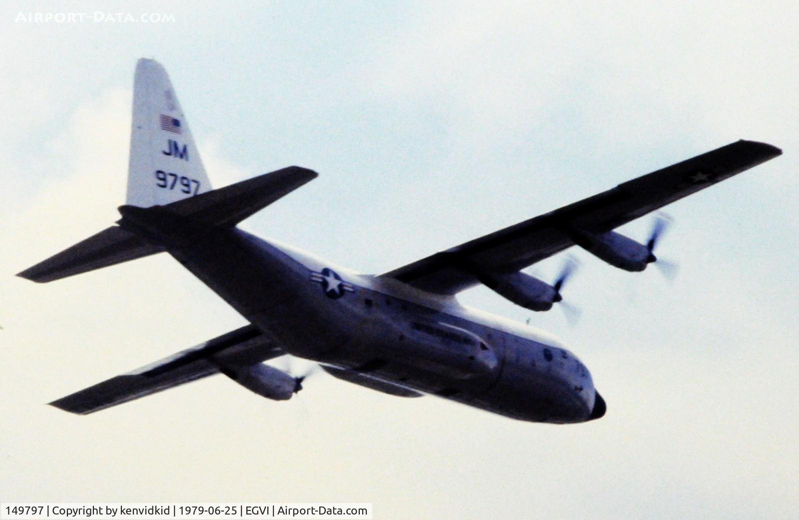 149797, Lockheed C-130F Hercules C/N 282-3666, At the 1979 International Air Tattoo Greenham Common, copied from slide.