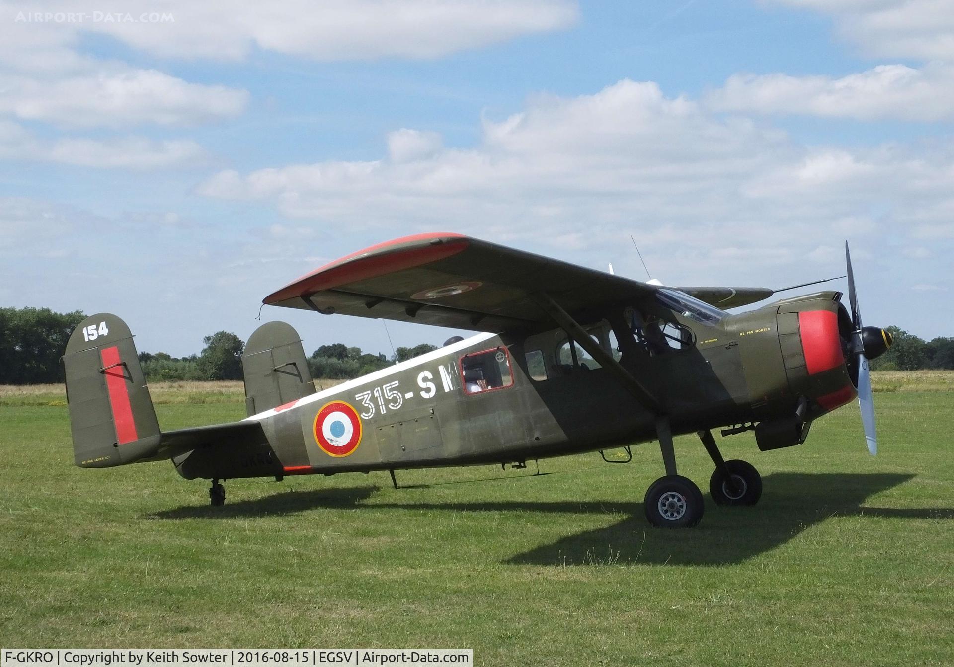 F-GKRO, Max Holste MH-1521M Broussard C/N 154, Vintage visitor